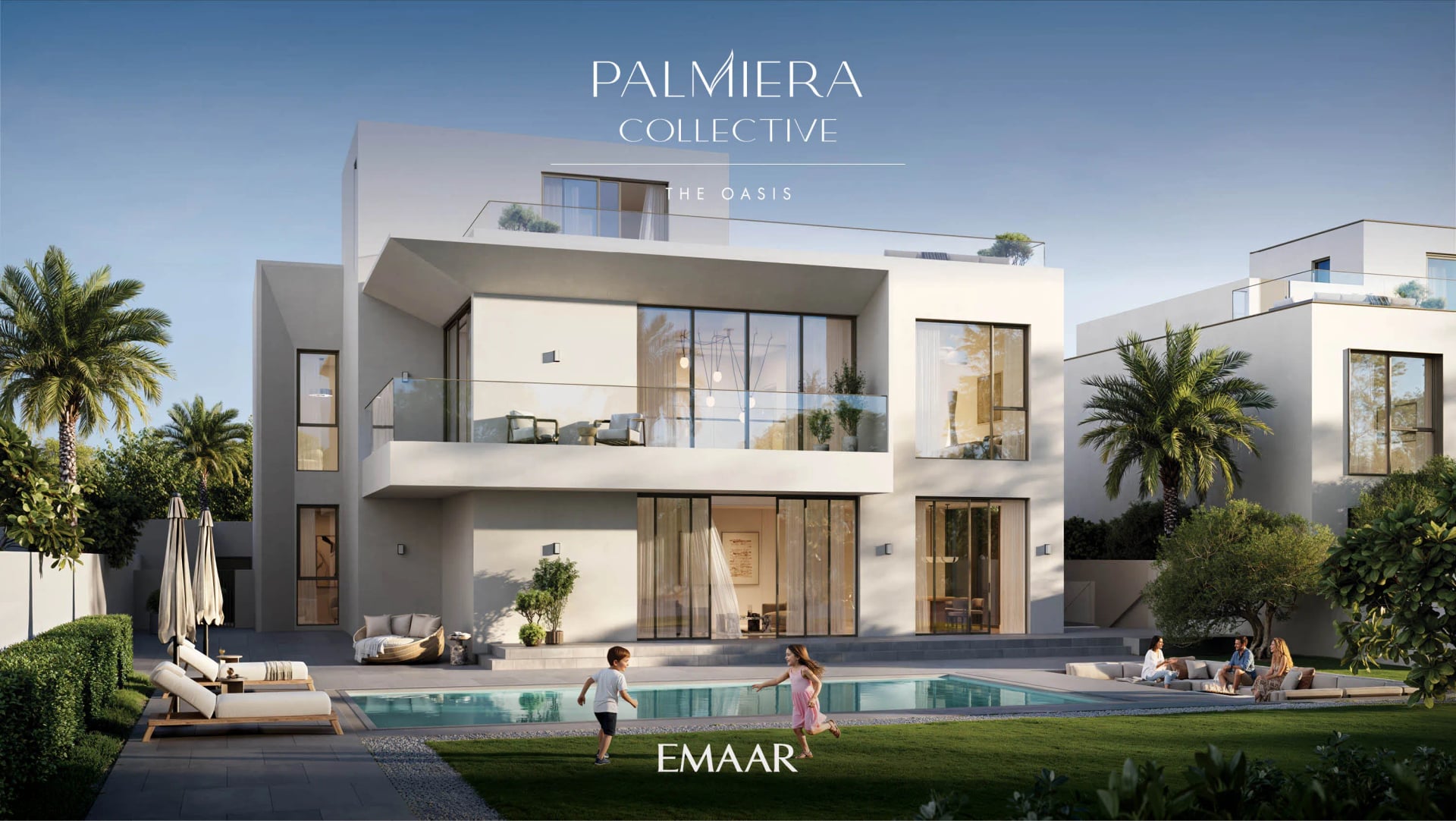 The Oasis - Palmiera Collective by Emaar, image 1 of 9. Render supplied by developer.