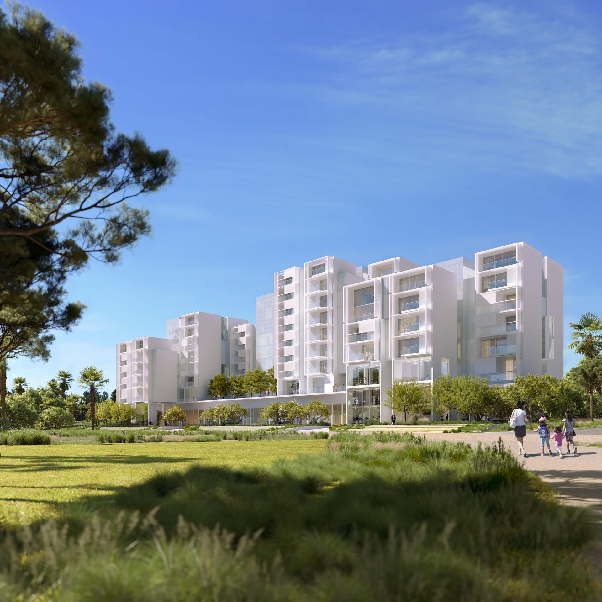Sealine Residence by Al Zorah Development Company, image 1 of 19. Render supplied by developer.