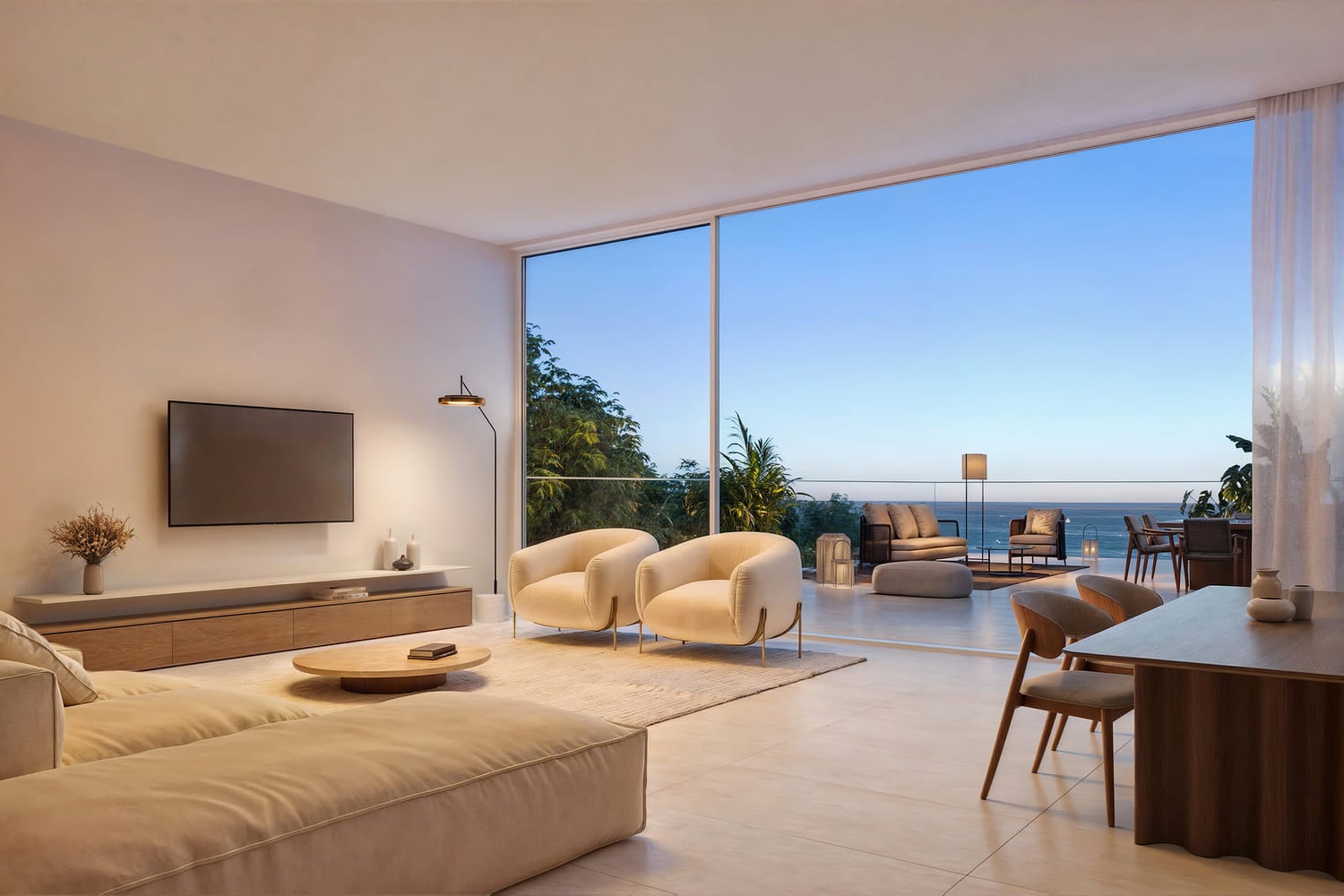 Sealine Residence by Al Zorah Development Company, image 8 of 19. Render supplied by developer.