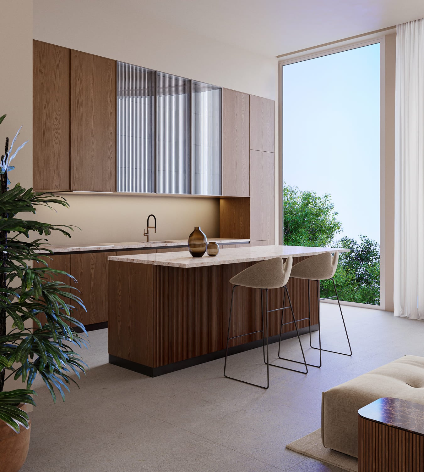 Sealine Residence by Al Zorah Development Company, image 12 of 19. Render supplied by developer.