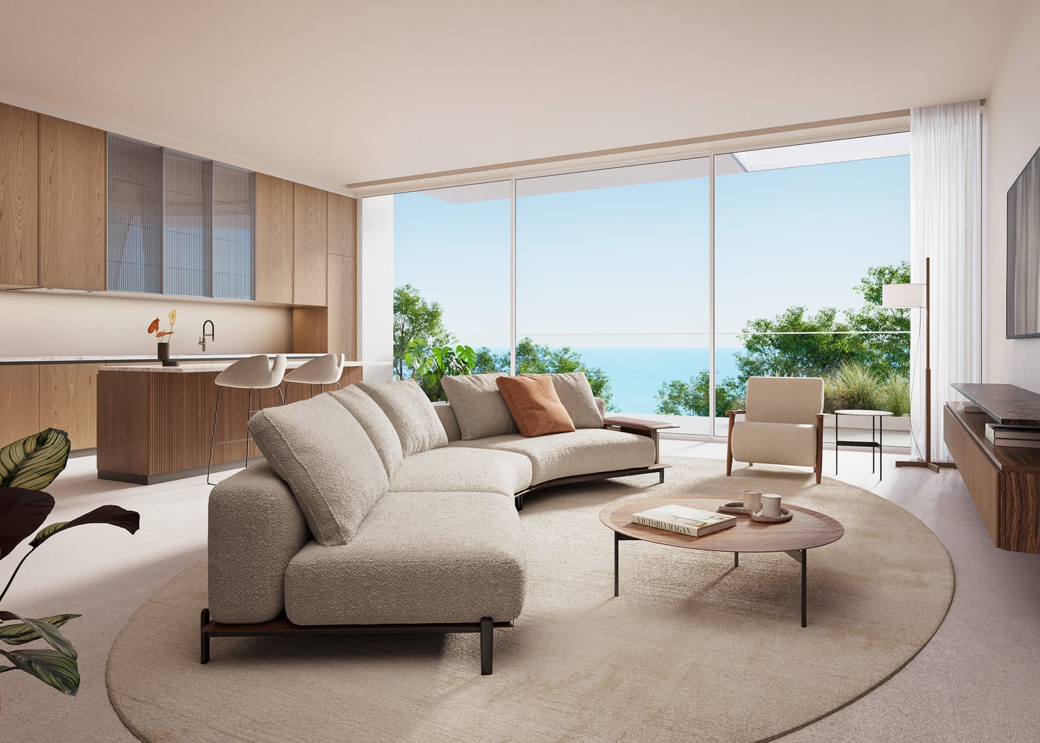 Sealine Residence by Al Zorah Development Company, image 13 of 19. Render supplied by developer.