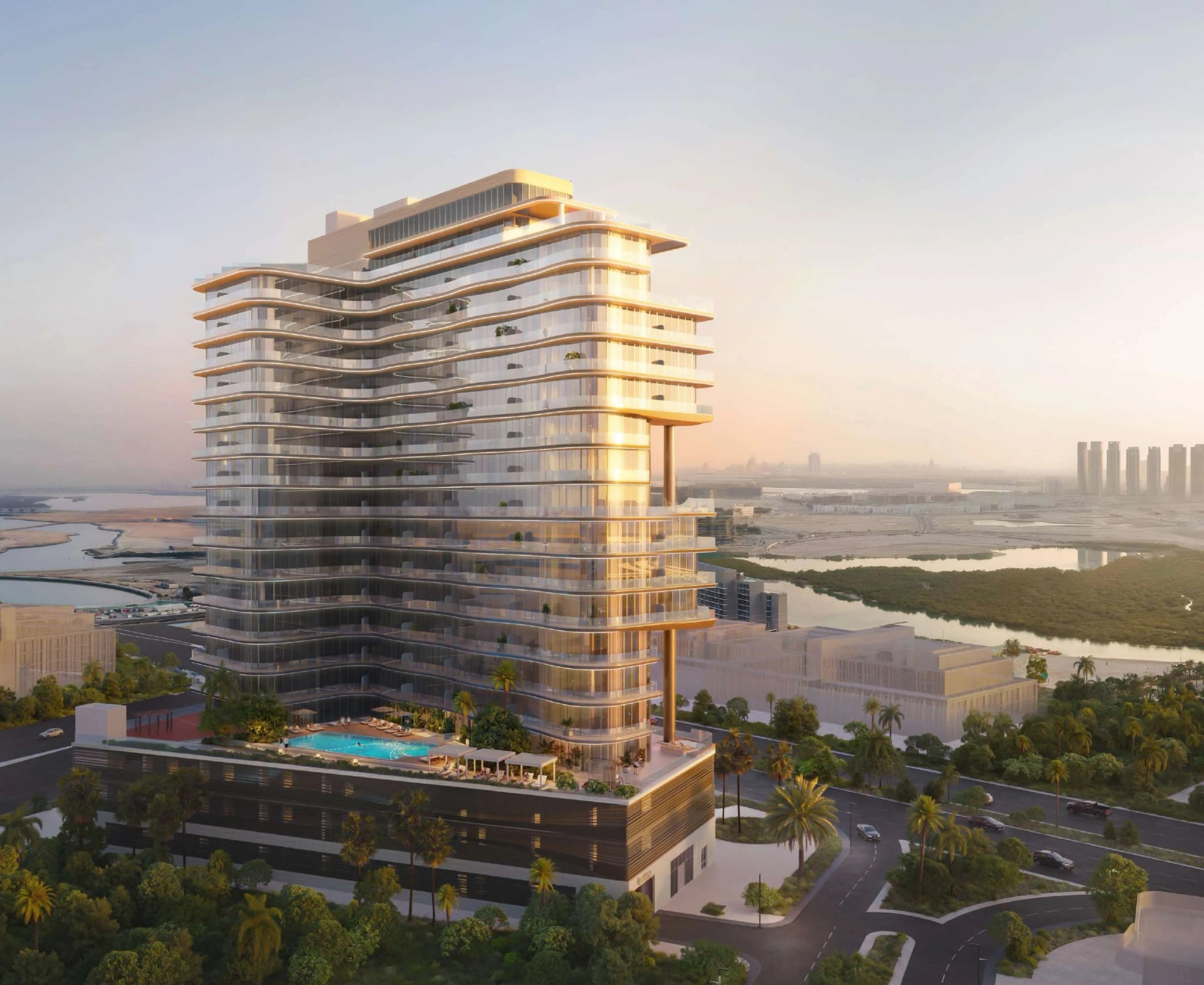 A1LA Residence by Object One, image 1 of 17. Render supplied by developer.