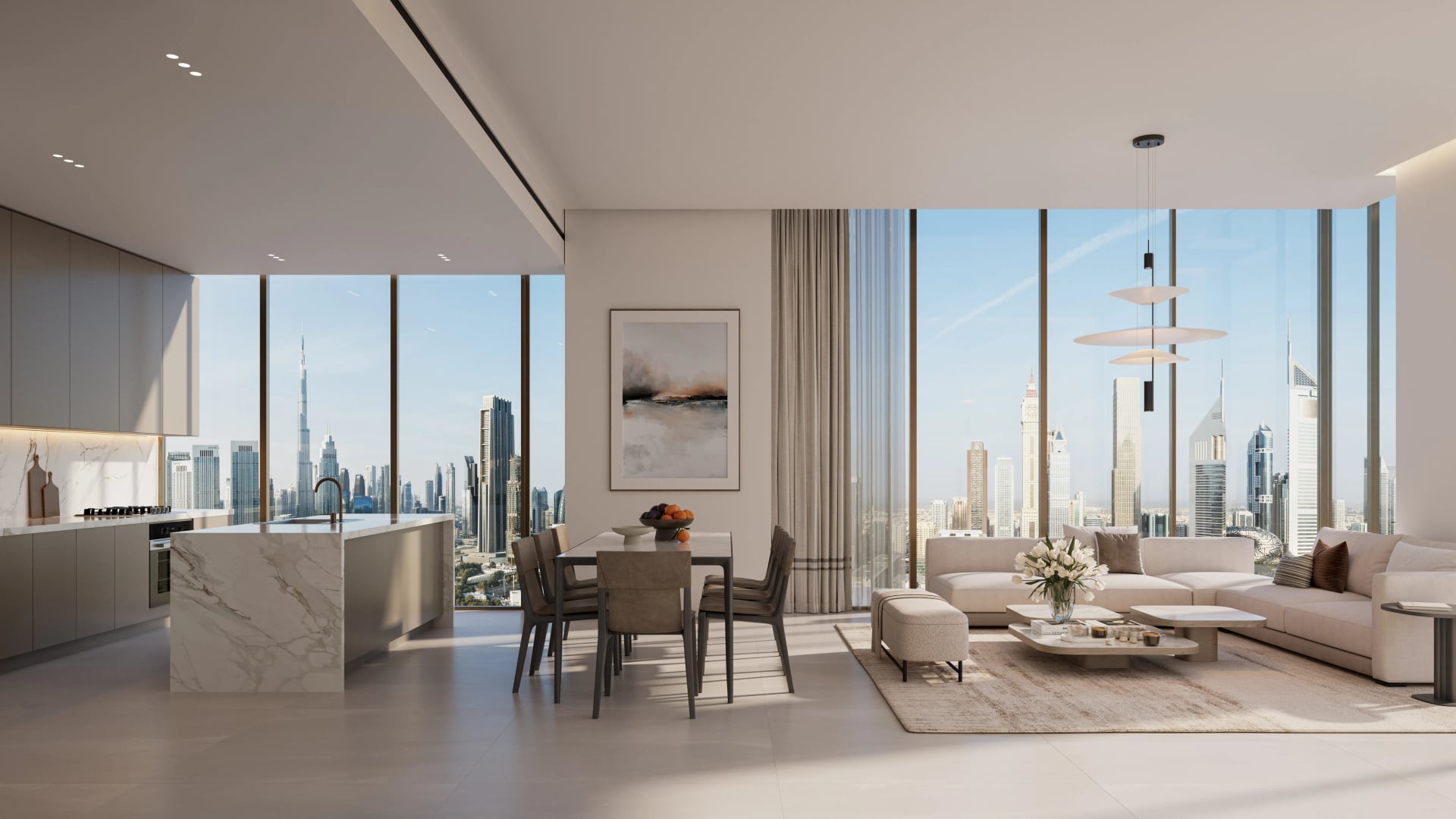 The Residences DIFC Zabeel District by Dubai International Financial Centre (DIFC), image 5 of 13. Render supplied by developer.