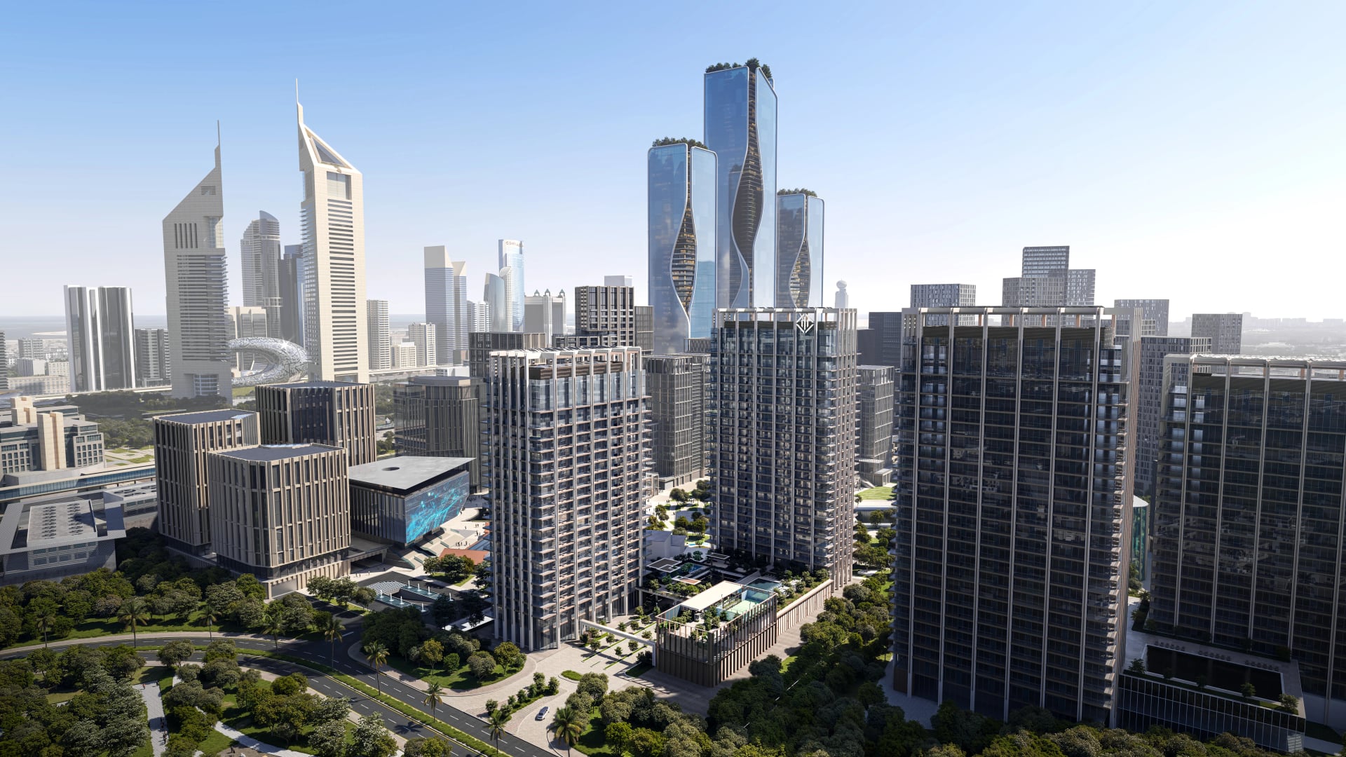 The Residences DIFC Zabeel District by Dubai International Financial Centre (DIFC), image 2 of 13. Render supplied by developer.