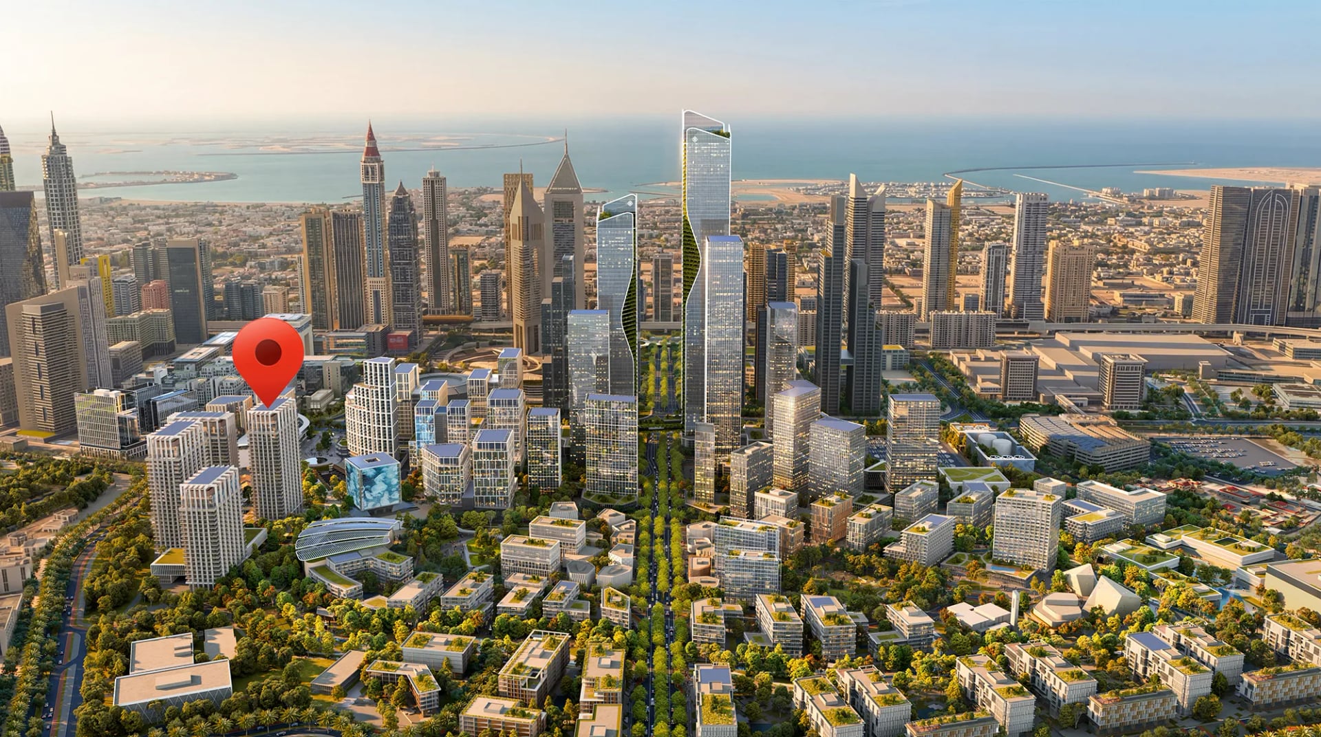 The Residences DIFC Zabeel District by Dubai International Financial Centre (DIFC), image 13 of 13. Render supplied by developer.