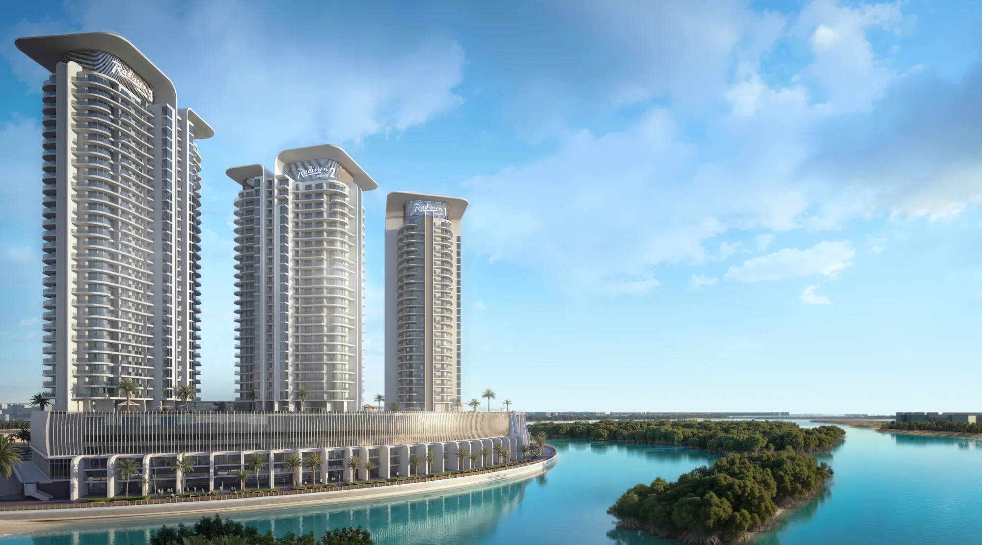 Radisson Residences Tower 3 by Royal Group, Al Reem Island. Render supplied by developer.