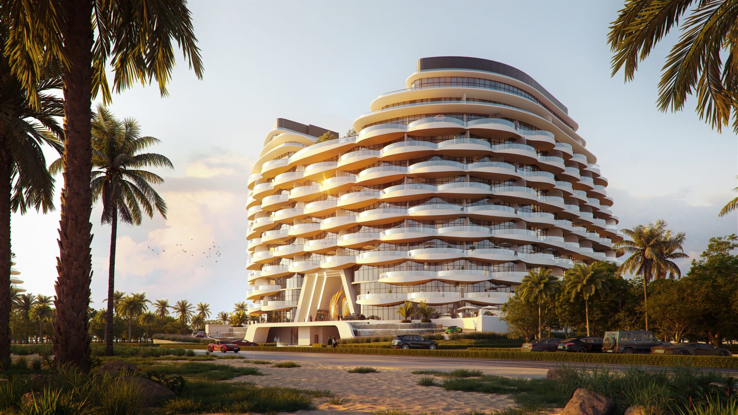 Aqua Arc by BNW Developments, image 3 of 22. Render supplied by developer.