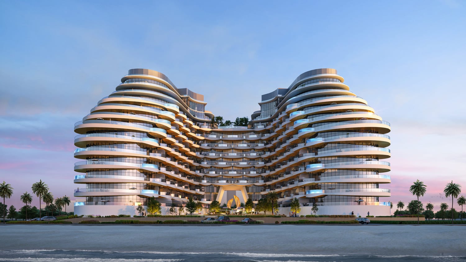 Aqua Arc by BNW Developments, image 4 of 22. Render supplied by developer.