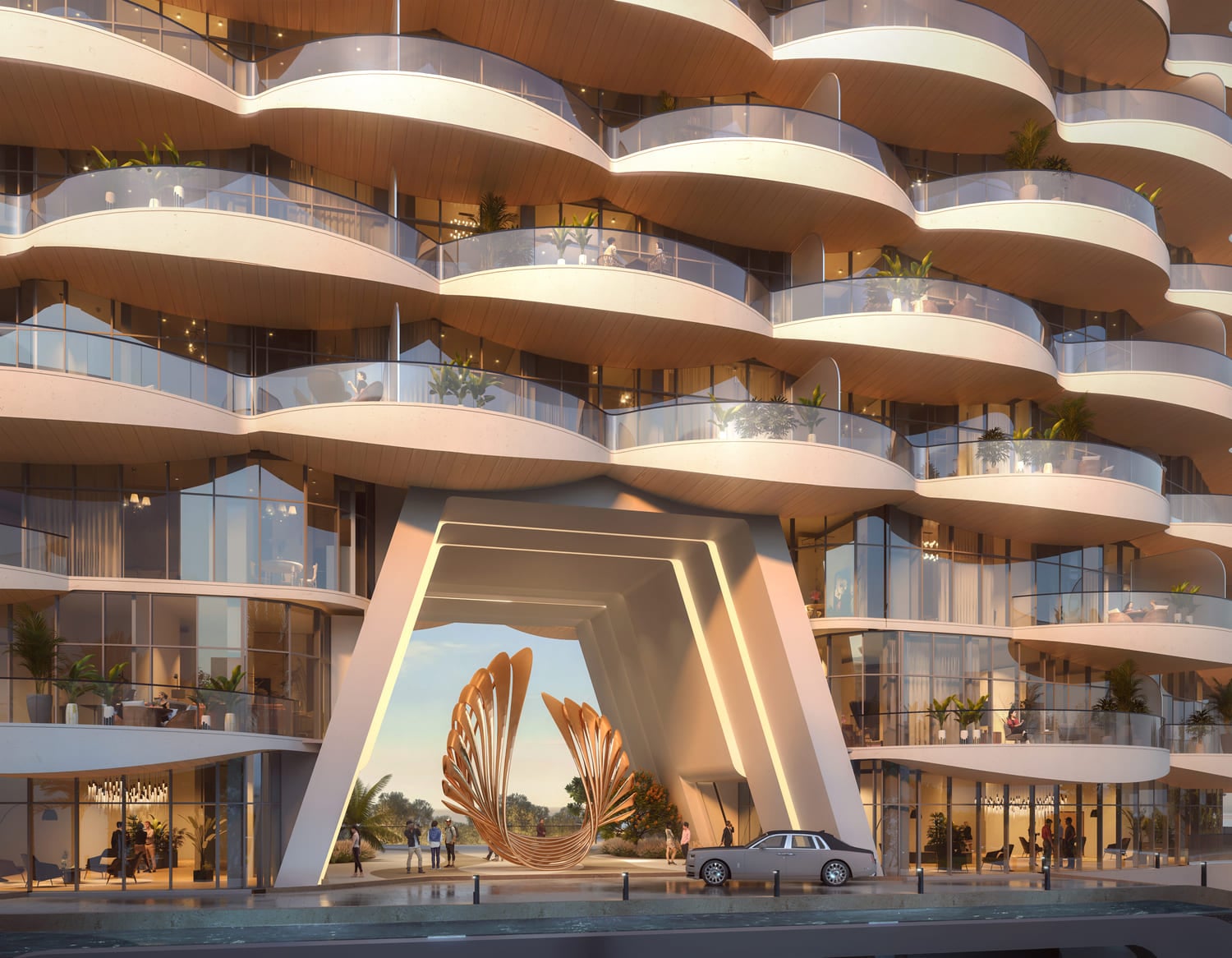 Aqua Arc by BNW Developments, image 5 of 22. Render supplied by developer.