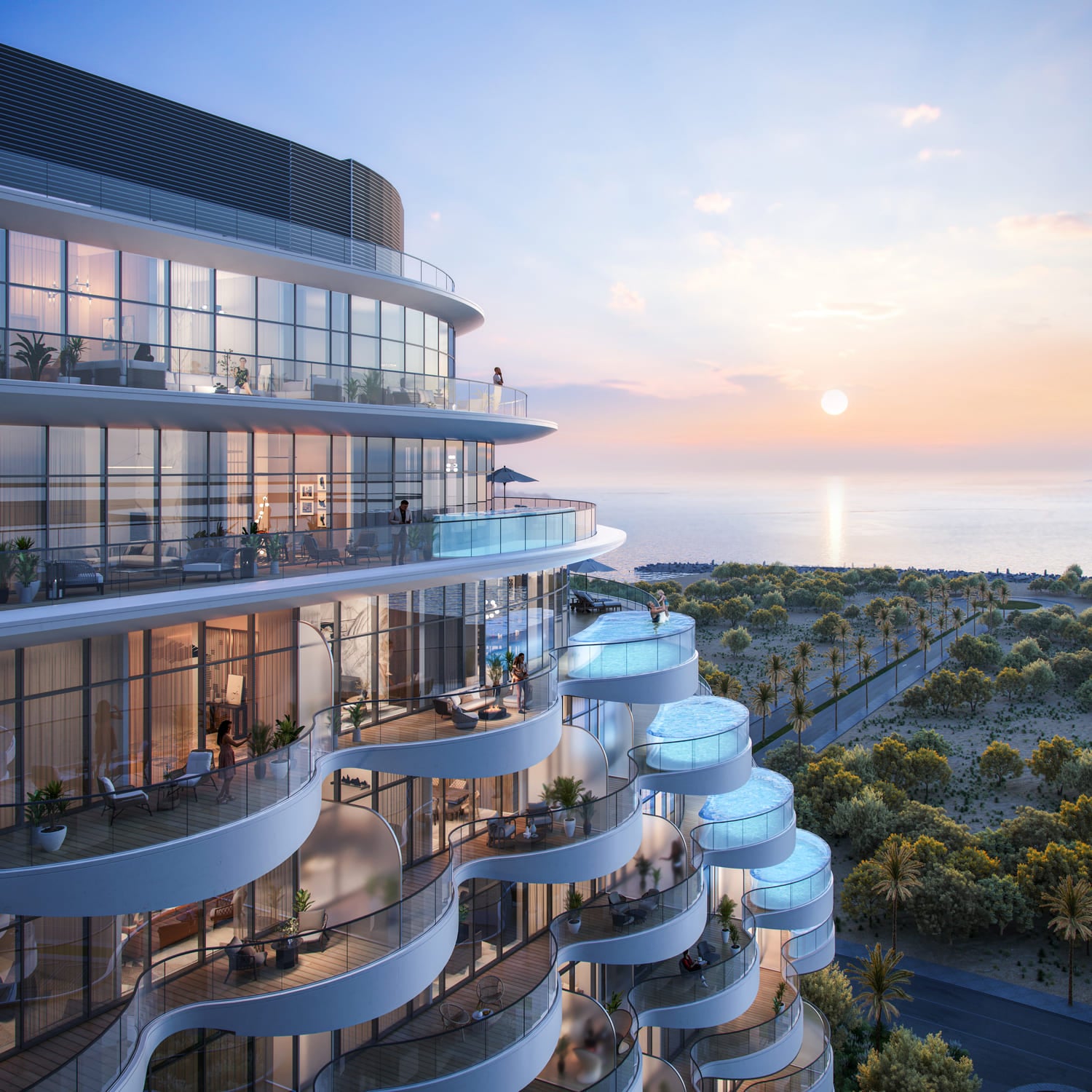 Aqua Arc by BNW Developments, image 8 of 22. Render supplied by developer.