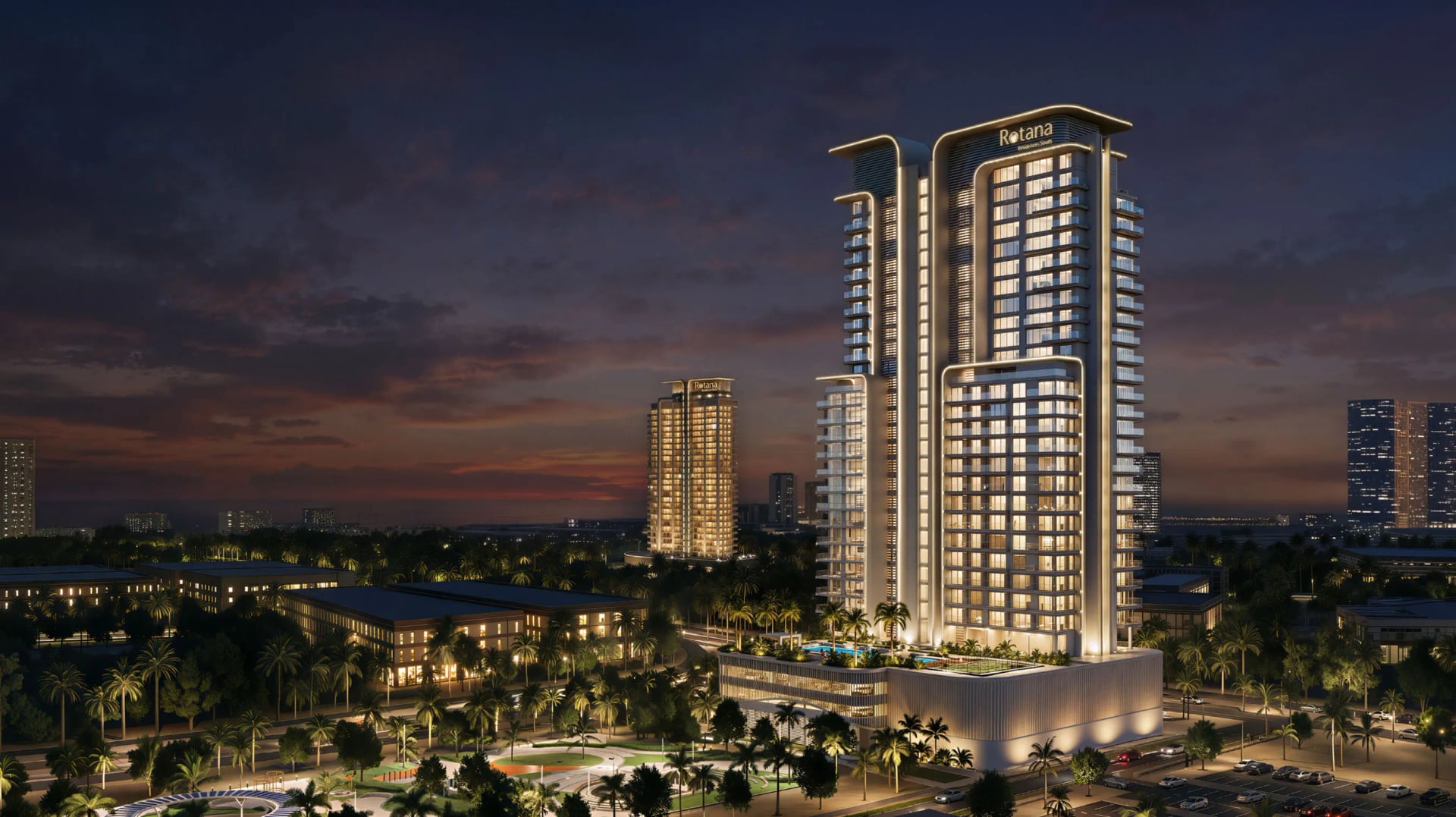 Rotana Residences South Tower by Royal Group, image 1 of 14. Render supplied by developer.