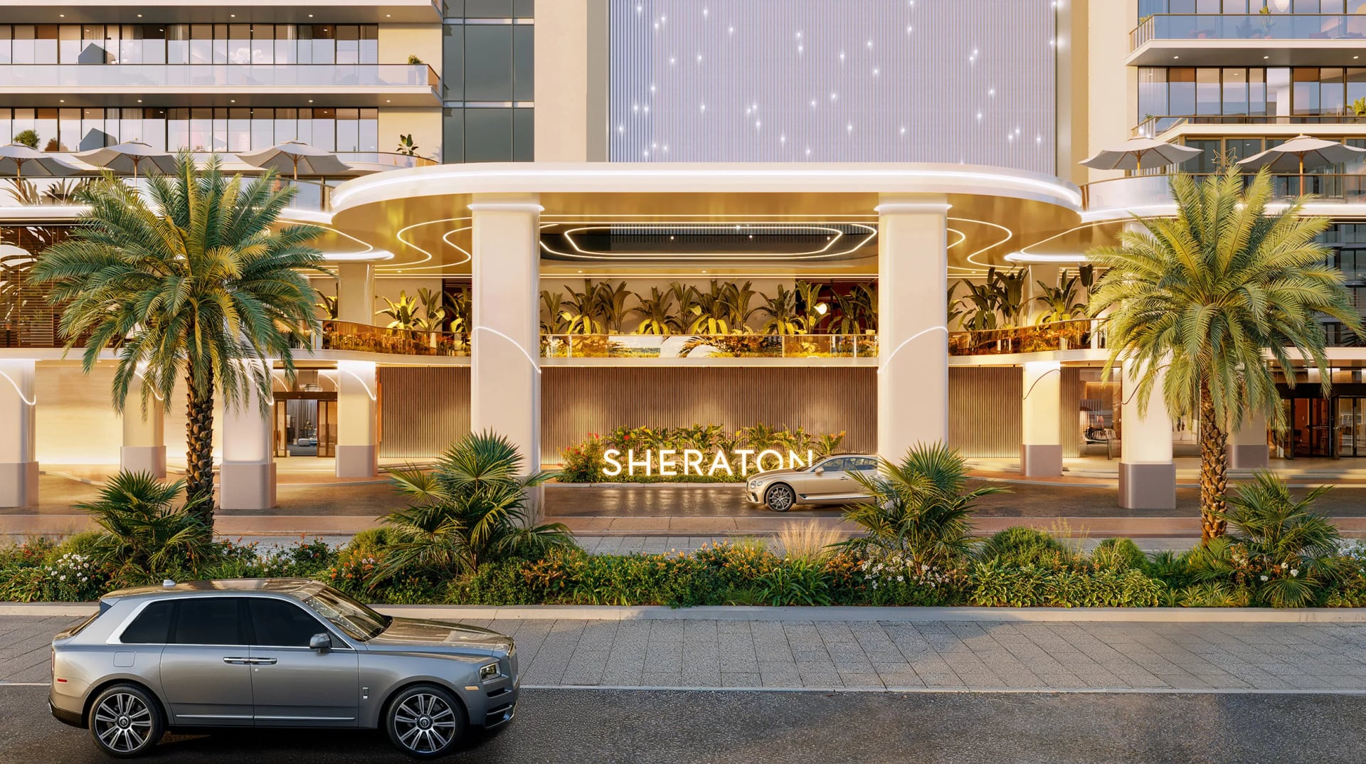 The Residences at Sheraton Al Marjan Island Resort by ATARA Development, image 2 of 17. Render supplied by developer.