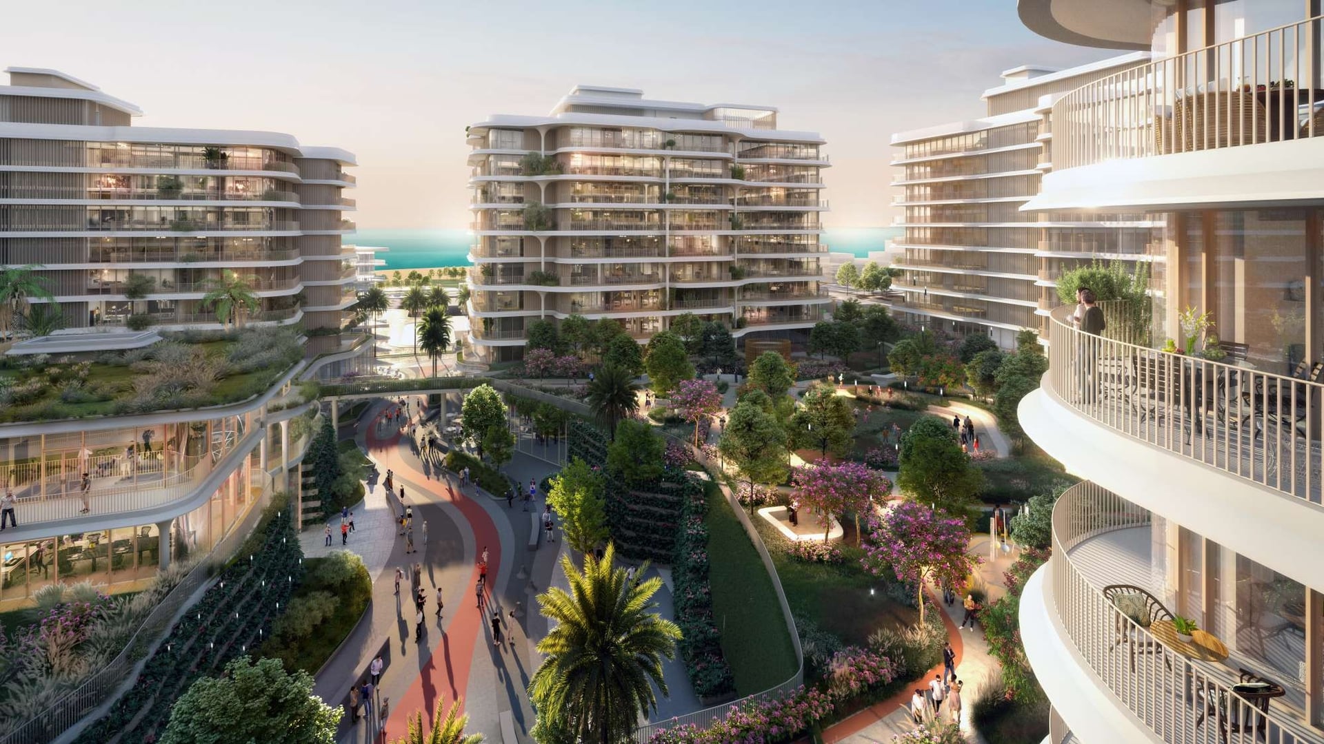 Mamsha Gardens by Aldar, image 2 of 7. Render supplied by developer.