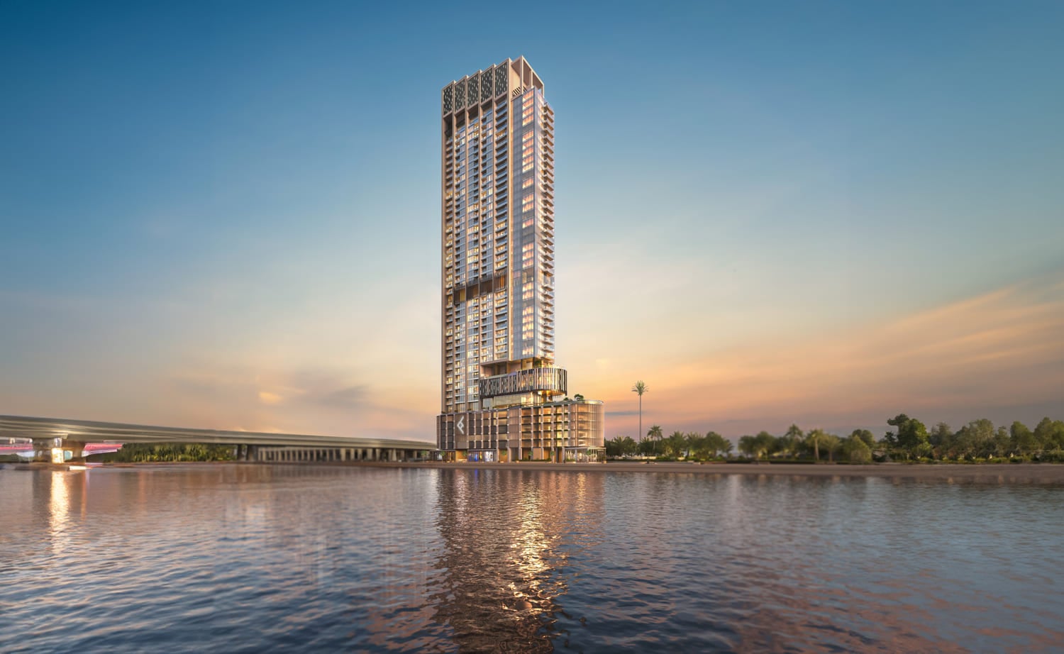 One River Point by Ellington, Business Bay. Render supplied by developer.