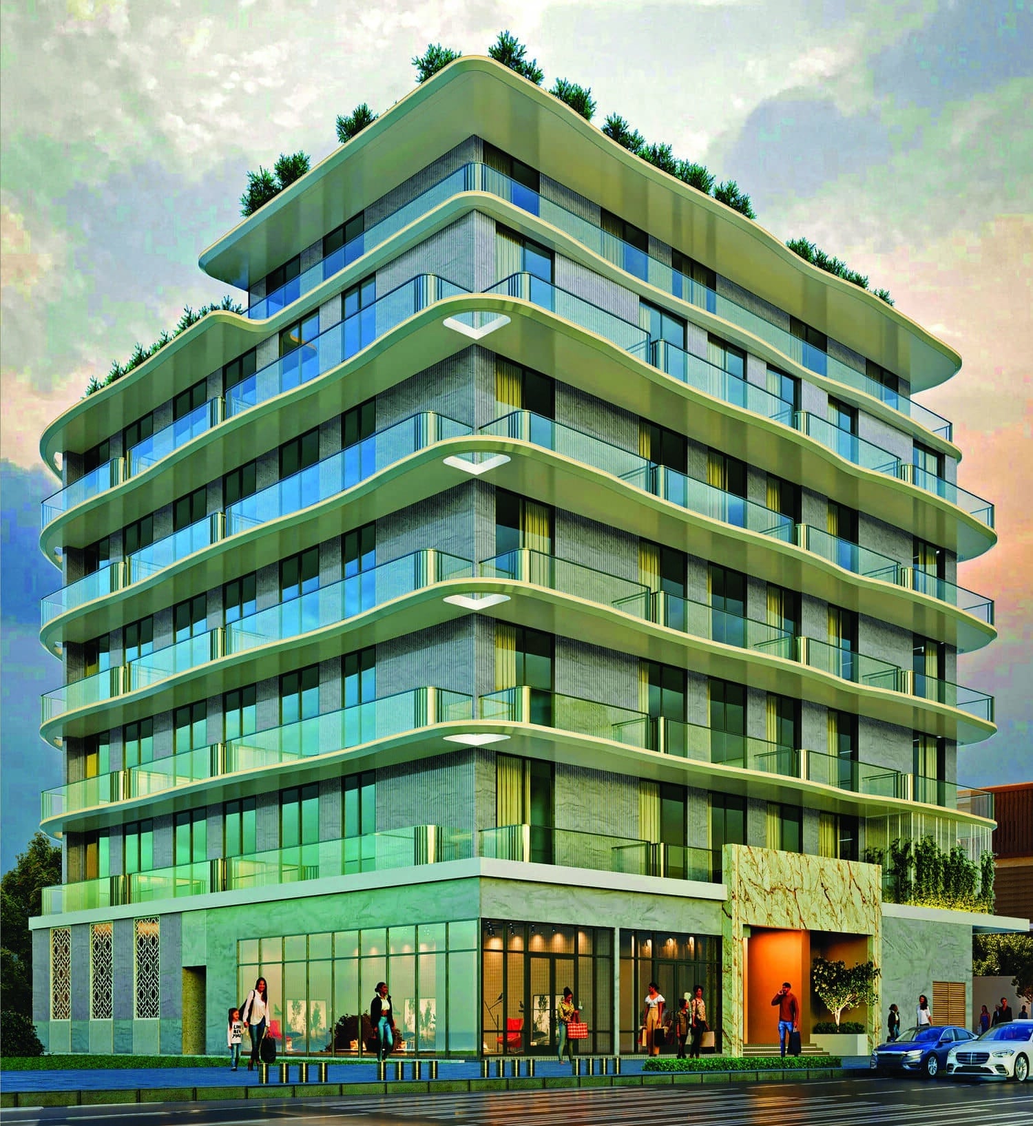 Zyra Vista Residence by Laraix Developers, image 1 of 9. Render supplied by developer.