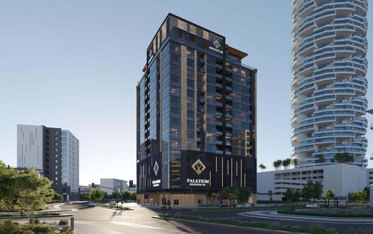 Palatium Residence by Ahmadyar Developments, image 1 of 22. Render supplied by developer.