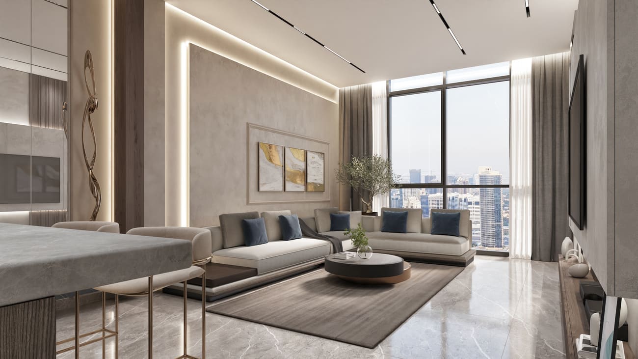 Palatium Residence by Ahmadyar Developments, image 7 of 22. Render supplied by developer.