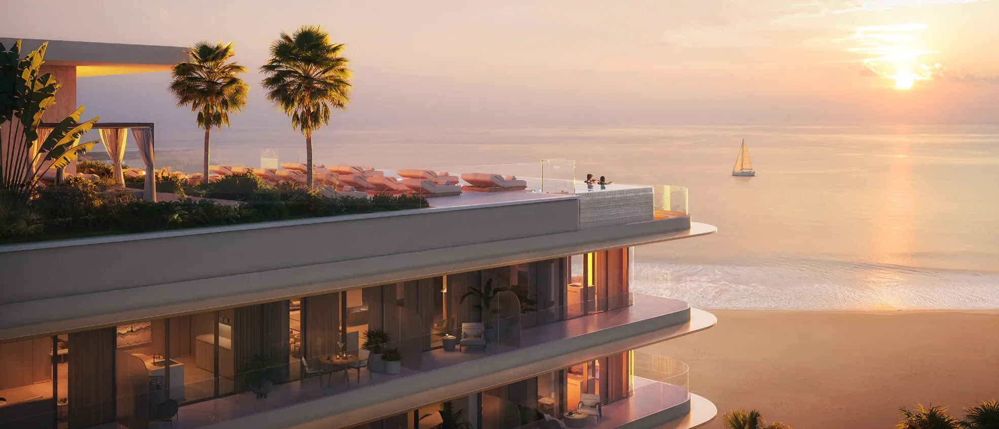 Soleva Beach Residences by Al Huzaifa Properties, image 2 of 13. Render supplied by developer.