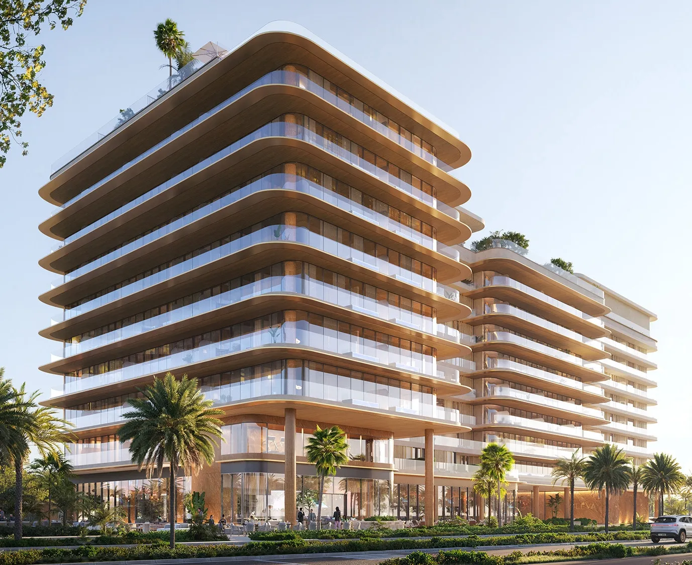 Soleva Beach Residences by Al Huzaifa Properties, image 3 of 13. Render supplied by developer.