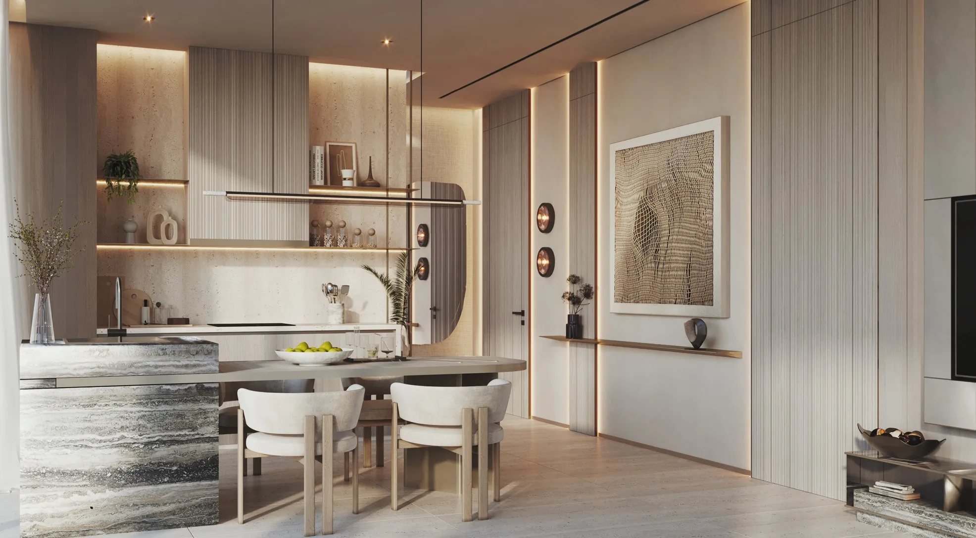 Soleva Beach Residences by Al Huzaifa Properties, image 8 of 13. Render supplied by developer.