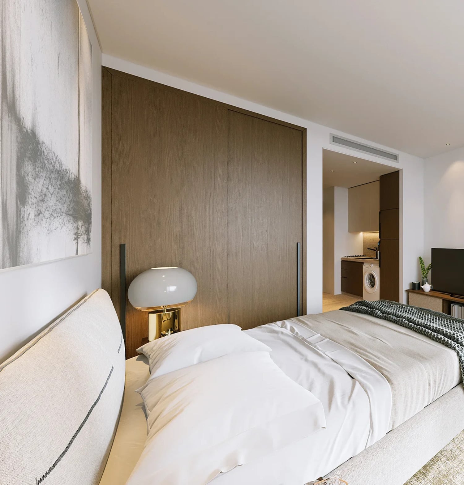 Santorini Residences by Loutraki by Loutraki Real Estate, image 13 of 23. Render supplied by developer.