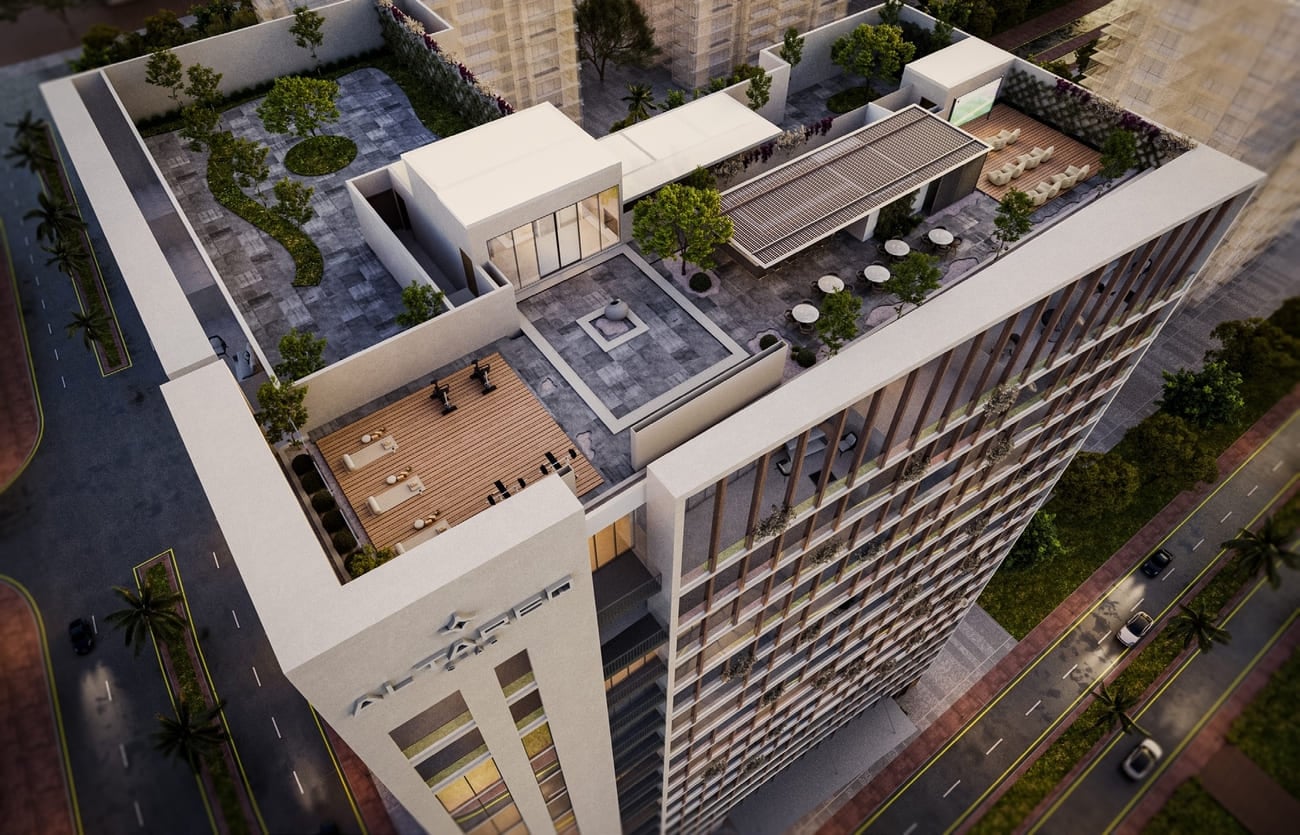 Norah Residence by Al Tareq Star, JVC (Jumeirah Village Circle). Render supplied by developer.