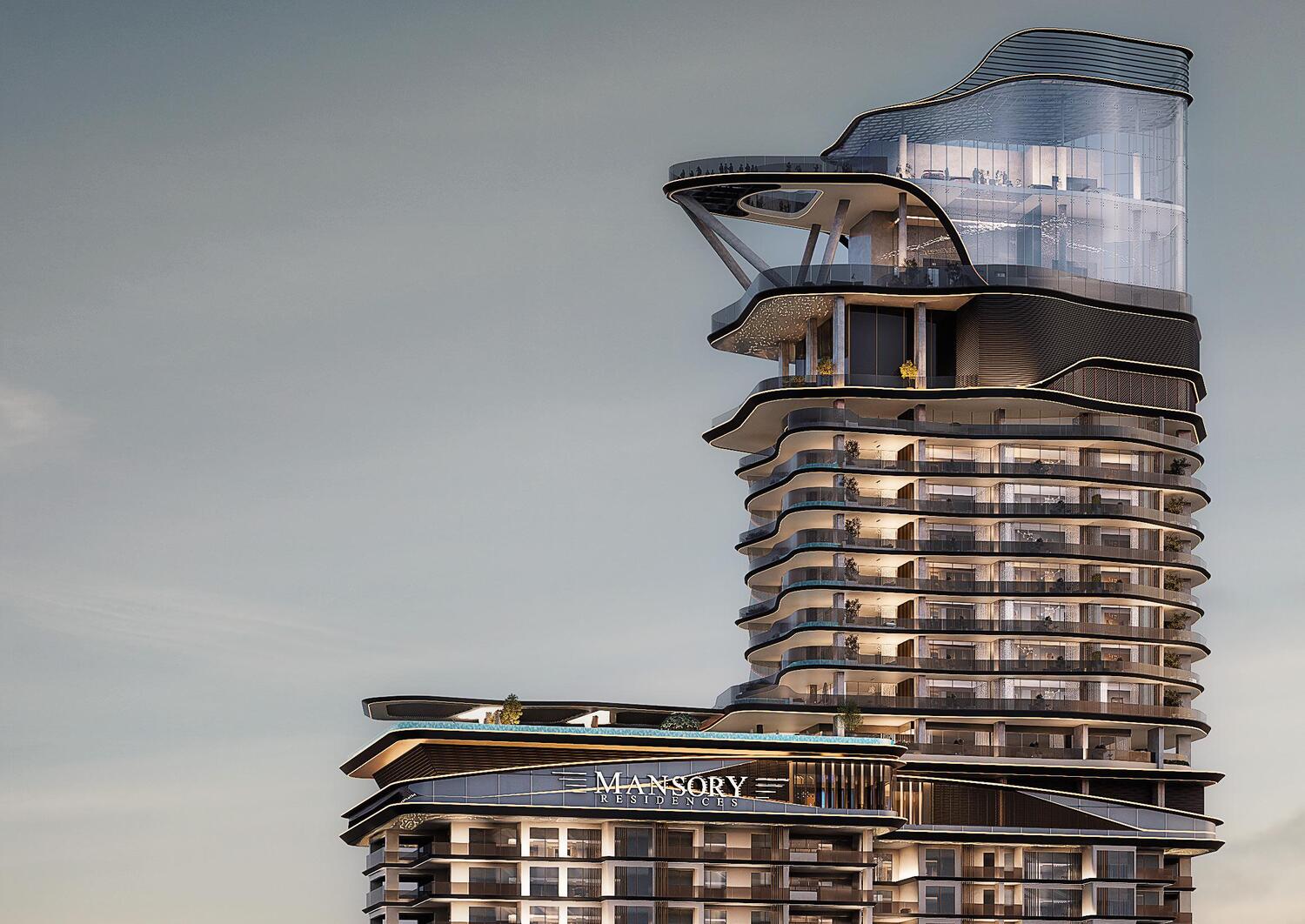 Mansory Residences by Amaal, image 1 of 14. Render supplied by developer.