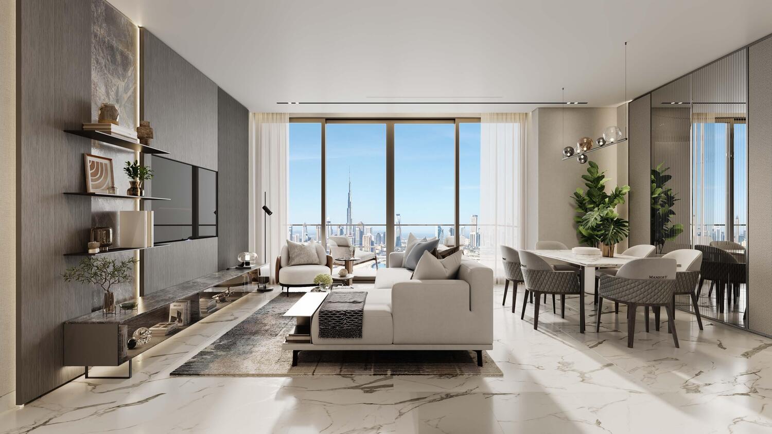 Mansory Residences by Amaal, image 9 of 14. Render supplied by developer.
