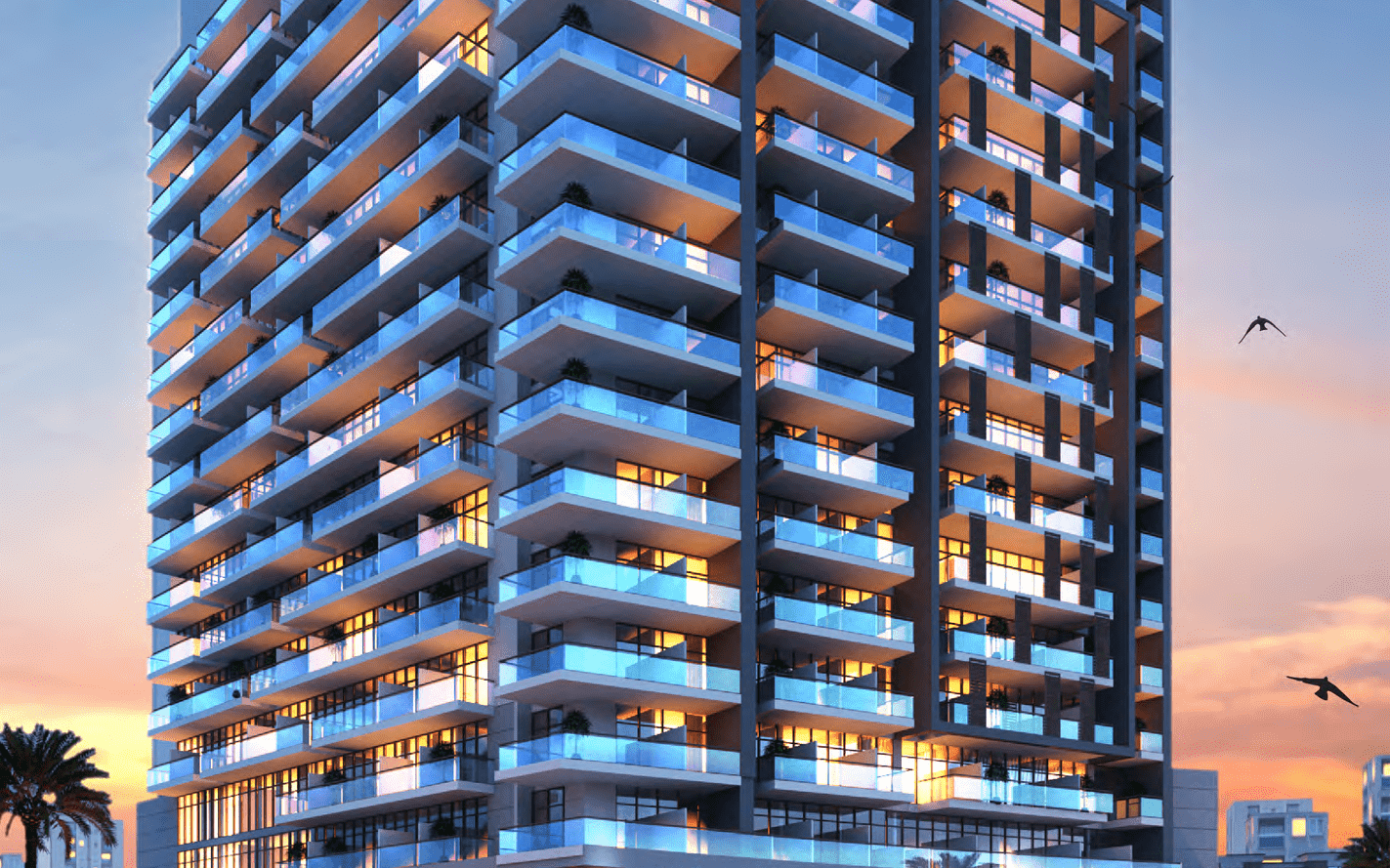 Alexis Tower by Reportage, Jebel Ali Freezone Extension. Render supplied by developer.