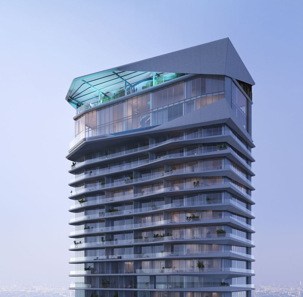 Iconic Residence by Mered, Dubai Internet City. Render supplied by developer.