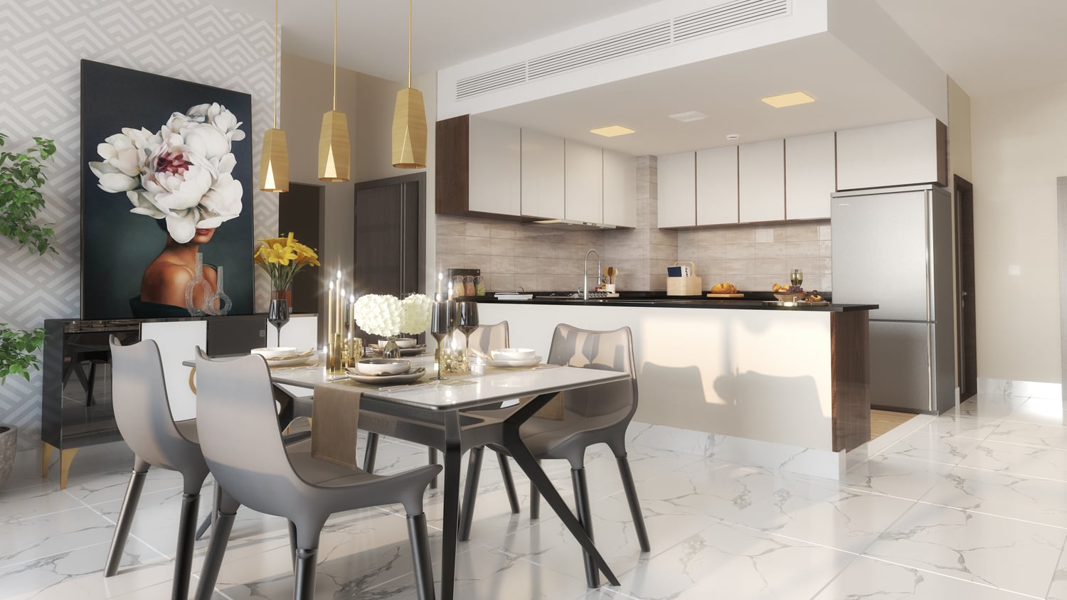 Verdana Residence by Reportage, image 11 of 20. Render supplied by developer.