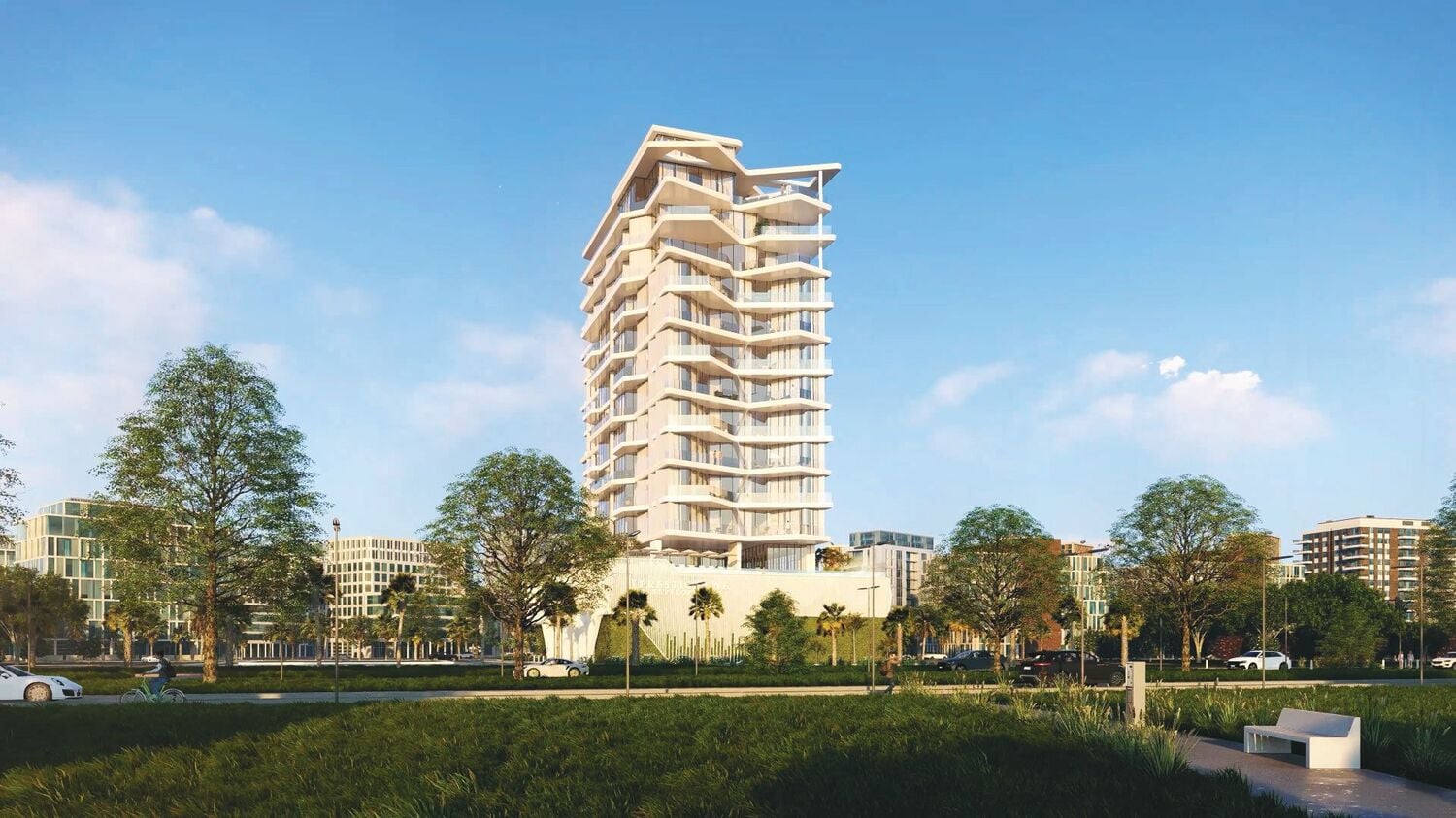 Luxury Canal Residences by Prestige One, image 2 of 19. Render supplied by developer.