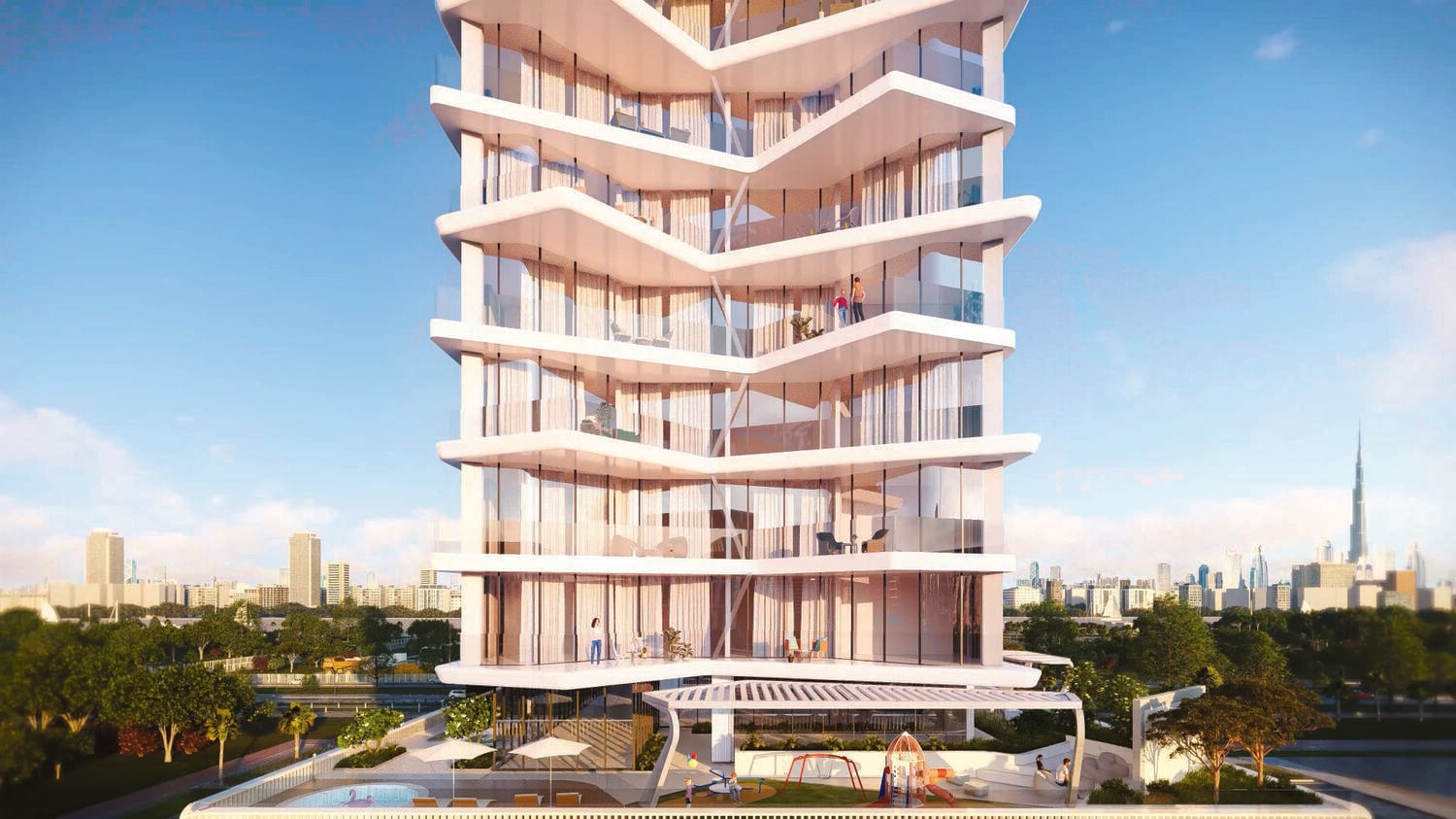 Luxury Canal Residences by Prestige One, image 3 of 19. Render supplied by developer.