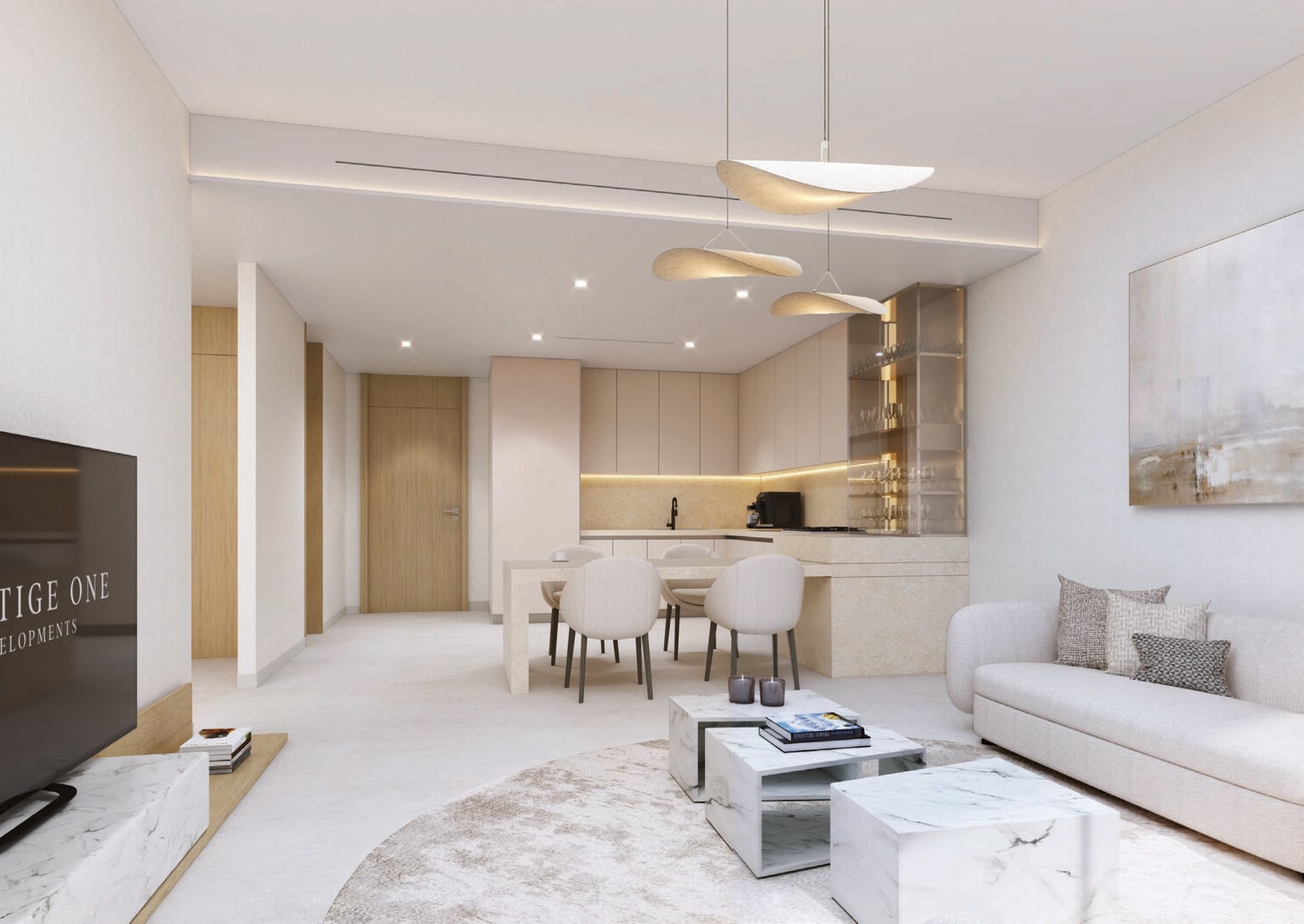 Luxury Canal Residences by Prestige One, image 13 of 19. Render supplied by developer.