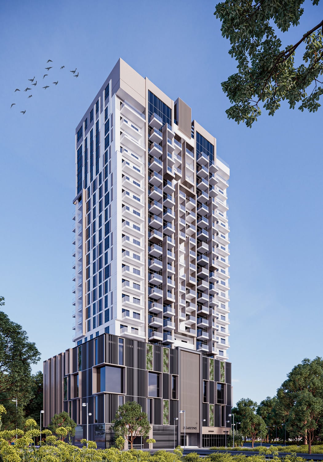 Q Gardens Loft 2 by AYS Developers, JVC (Jumeirah Village Circle). Render supplied by developer.