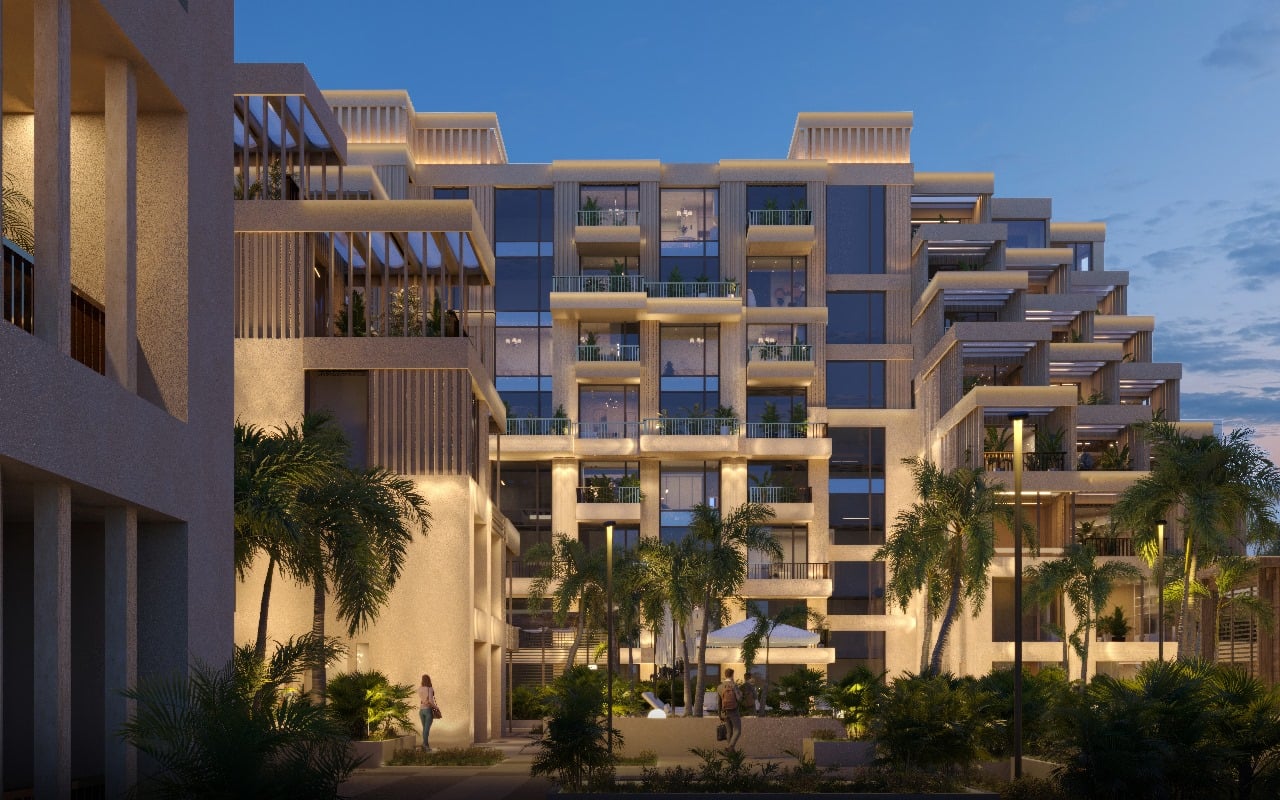 Arisha Terraces by Qube Development, image 1 of 11. Render supplied by developer.