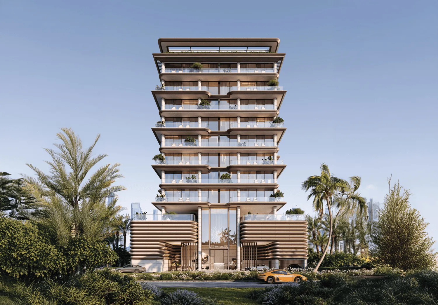 241 Waterside by Regent Developments, Dubai Islands. Render supplied by developer.