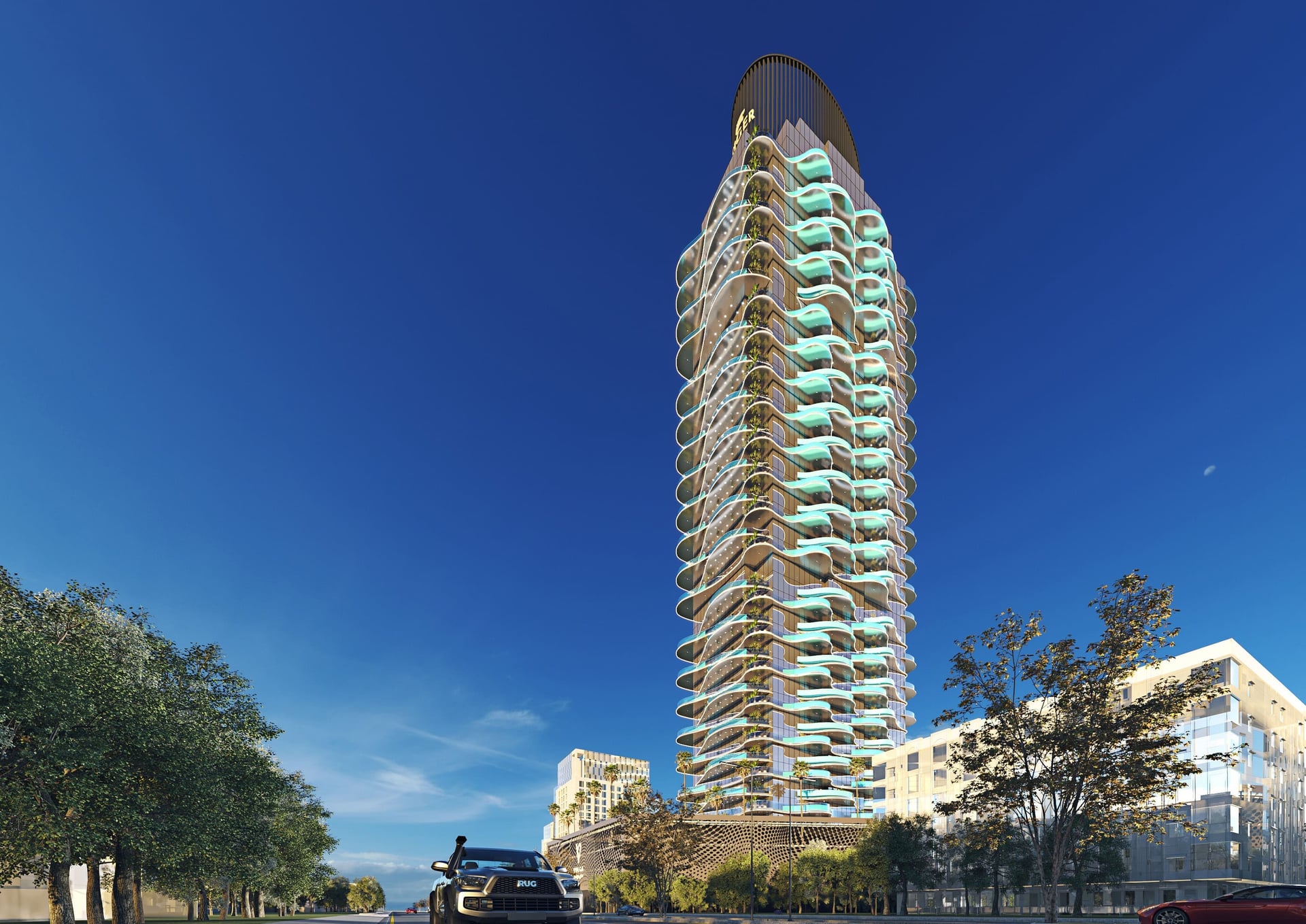 Volga Tower by Tiger, image 2 of 21. Render supplied by developer.
