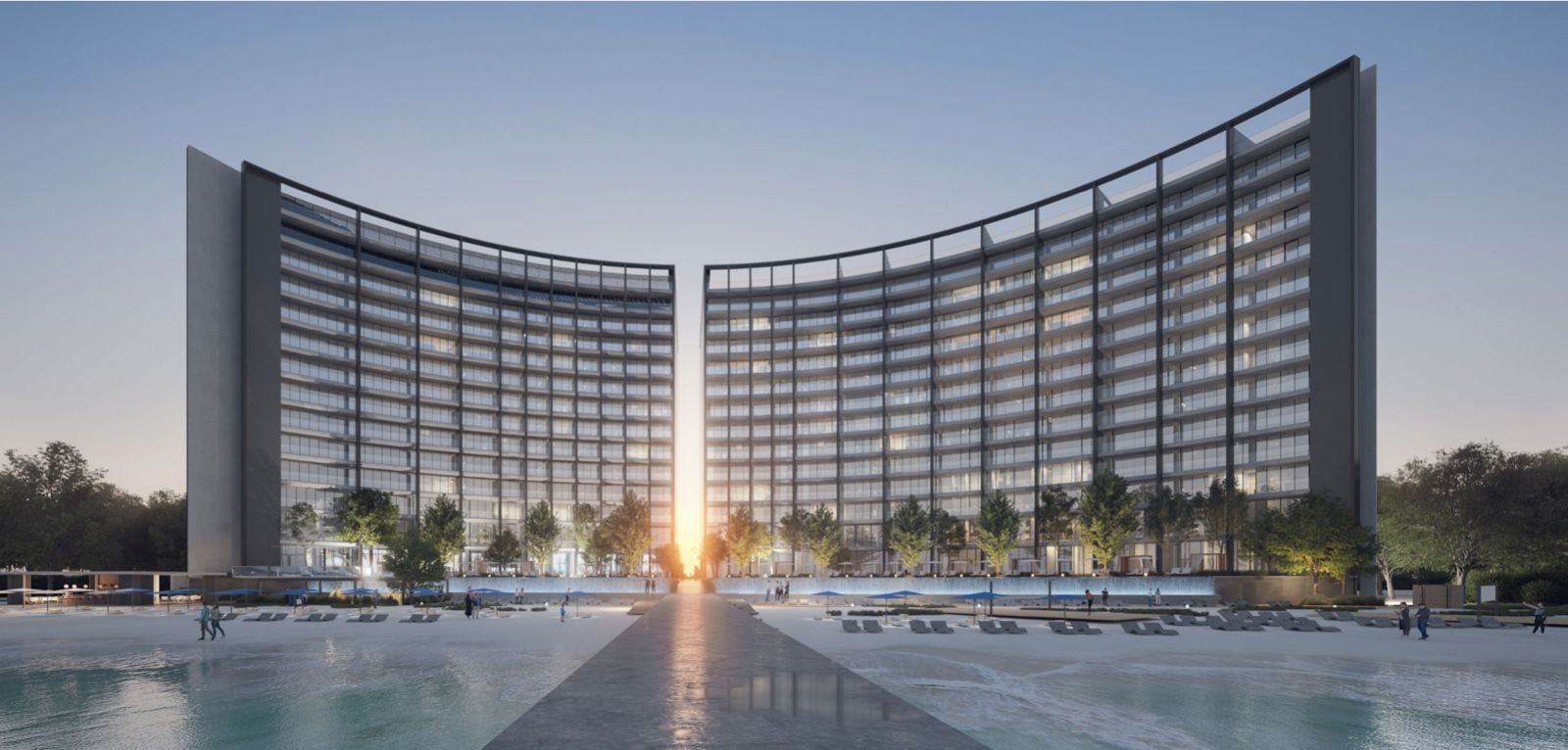 Anantara Sharjah Resort by ARADA, image 1 of 12. Render supplied by developer.