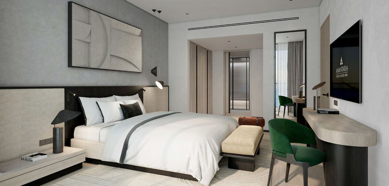 Anantara Sharjah Resort by ARADA, image 7 of 12. Render supplied by developer.