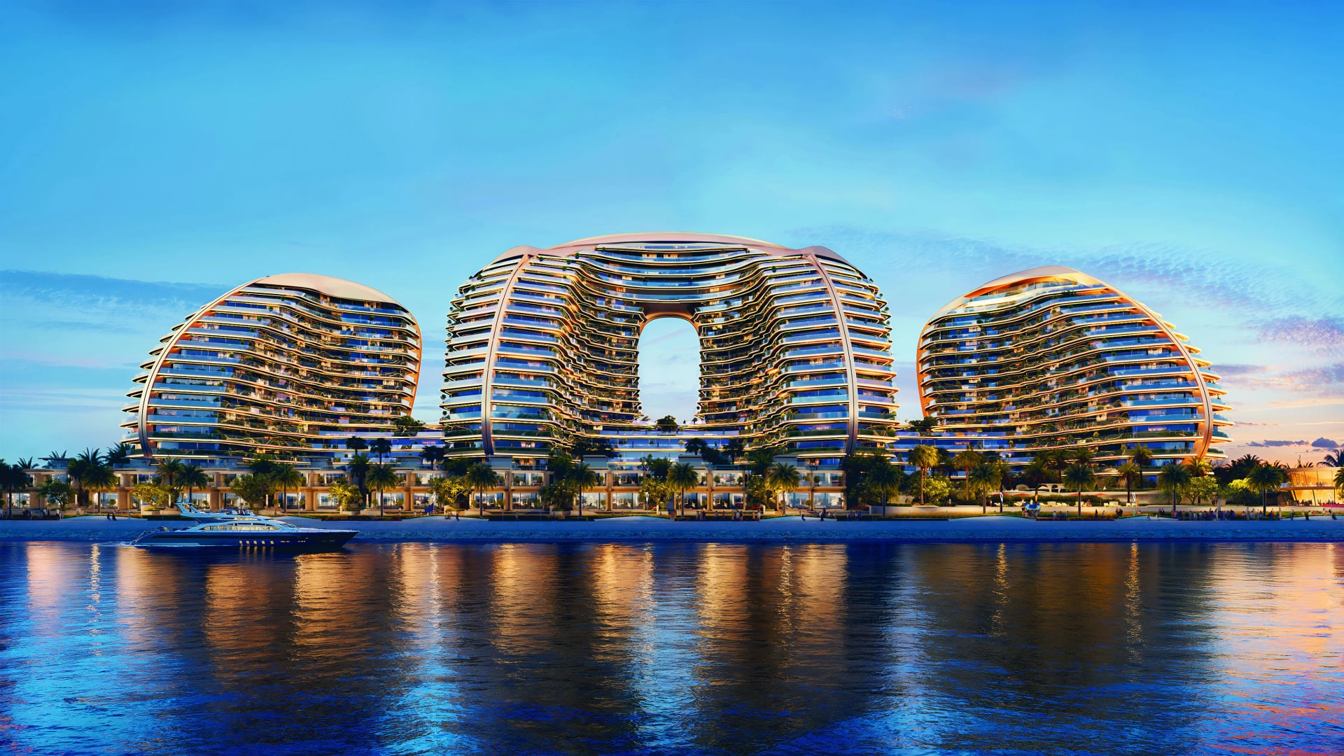 Oystra by Richmind Development, Al Marjan Island. Render supplied by developer.