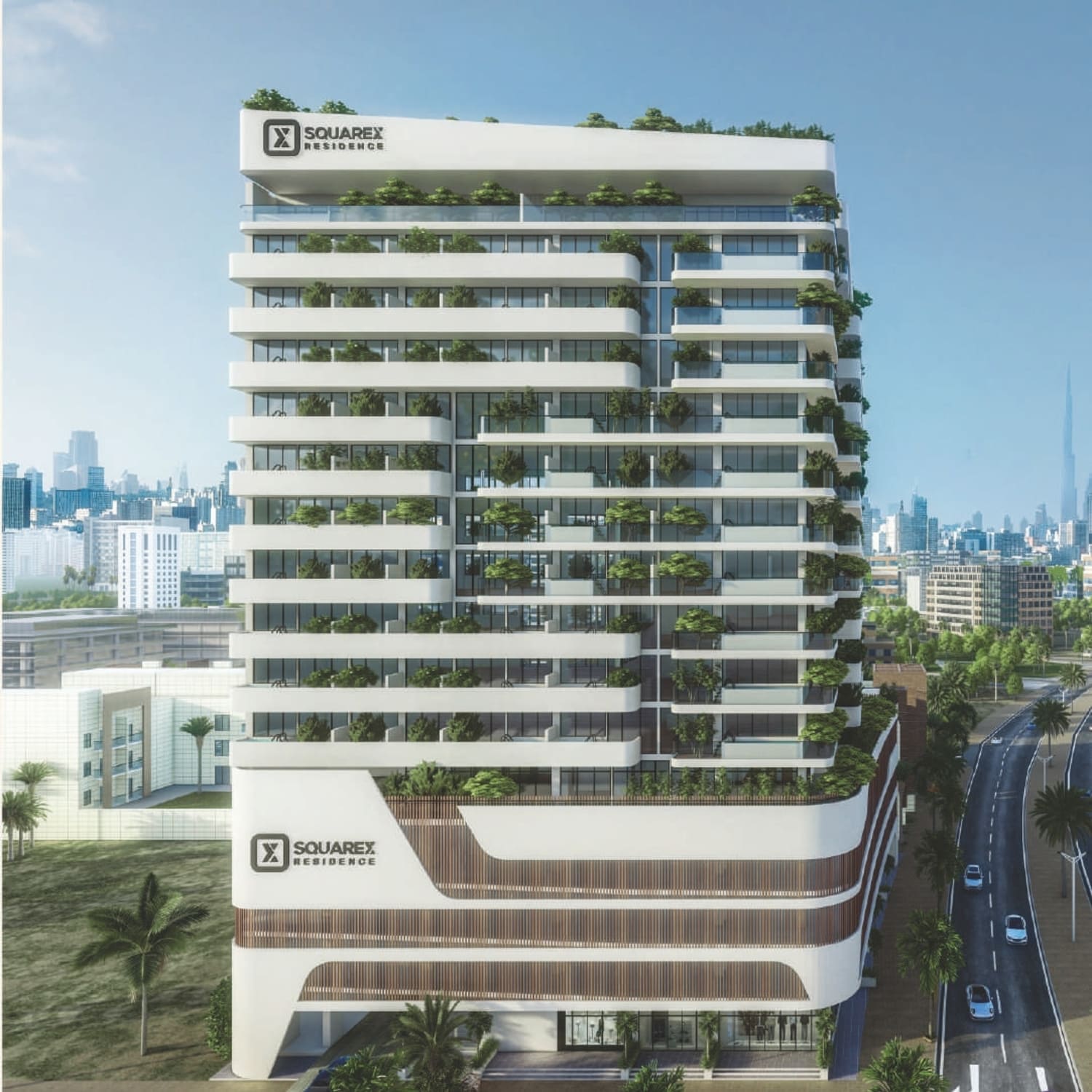 SquareX Residence by Tasmeer Indigo Properties, image 1 of 7. Render supplied by developer.