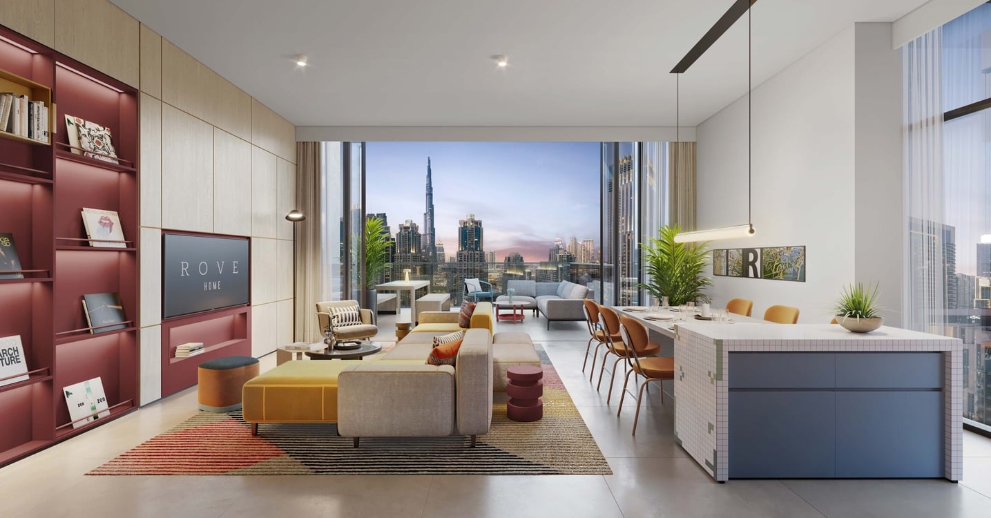 Rove Home Marasi Drive by IRTH Group, image 12 of 18. Render supplied by developer.