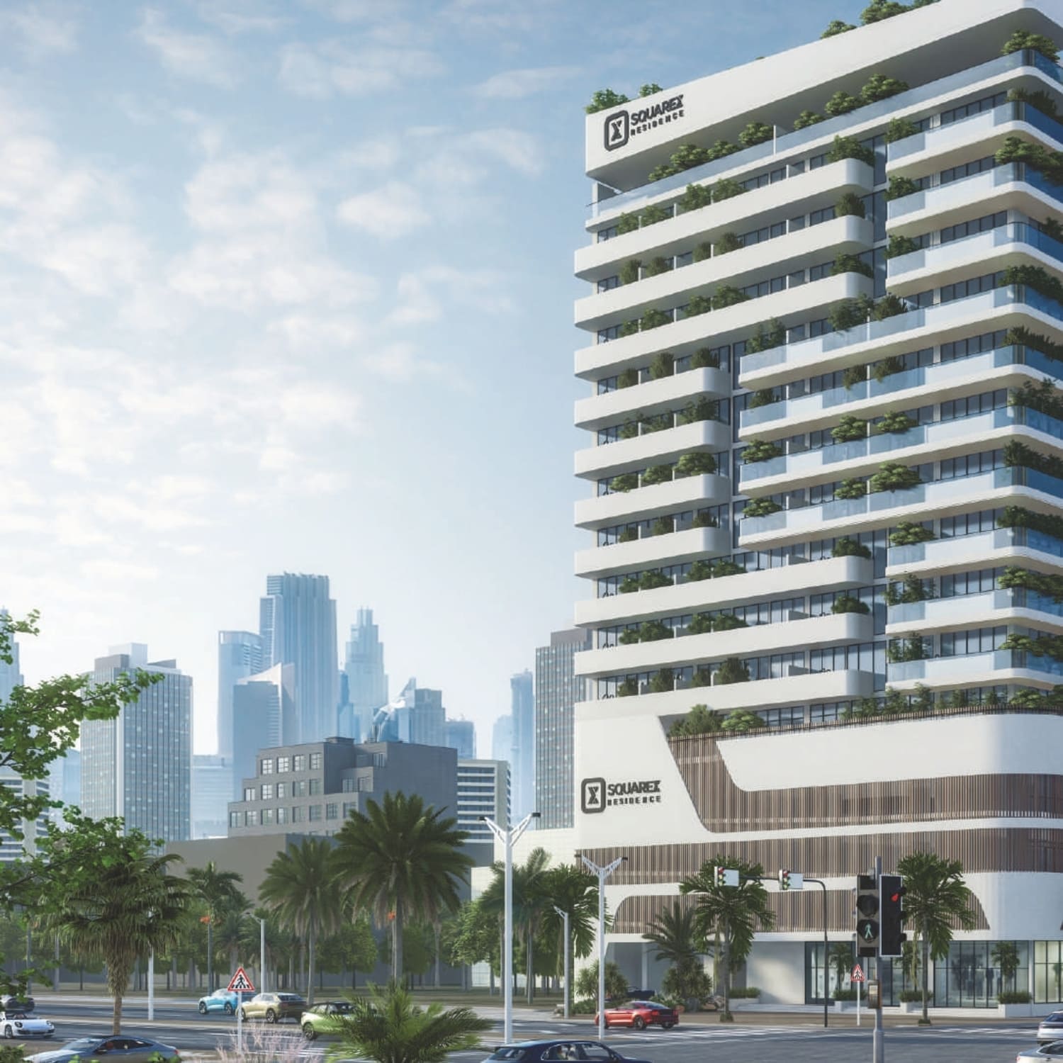 SquareX Residence by Tasmeer Indigo Properties, image 2 of 7. Render supplied by developer.