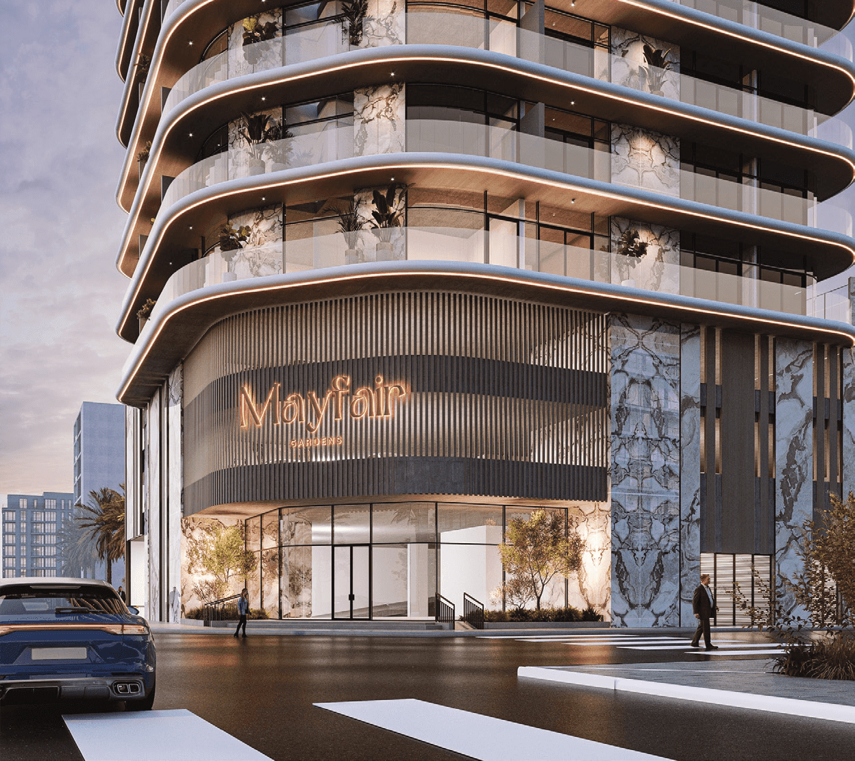 Mayfair Gardens by Majid Developments, image 1 of 6. Render supplied by developer.