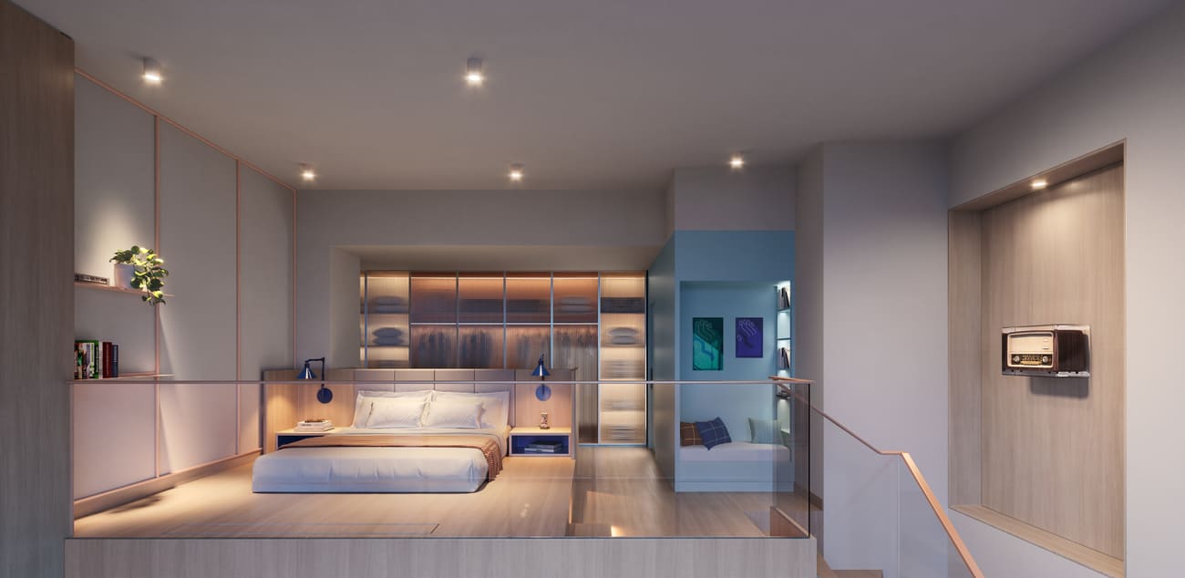 Rove Home Dubai Marina by IRTH Group, image 19 of 27. Render supplied by developer.