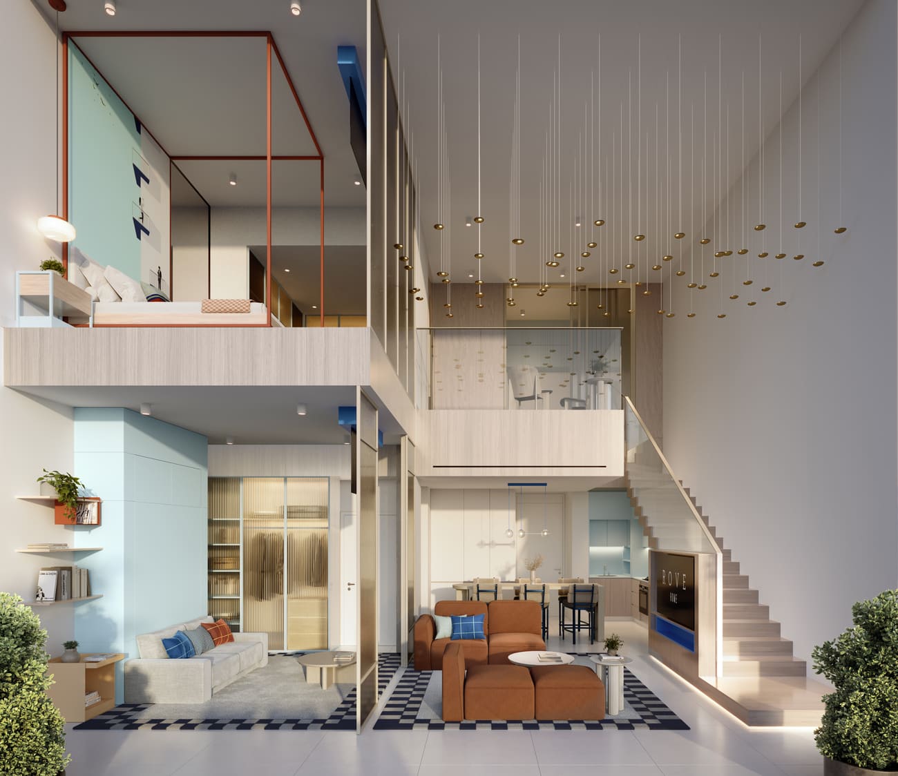 Rove Home Dubai Marina by IRTH Group, image 22 of 27. Render supplied by developer.
