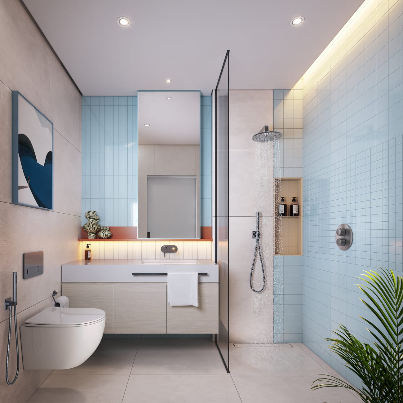 Rove Home Dubai Marina by IRTH Group, image 24 of 27. Render supplied by developer.