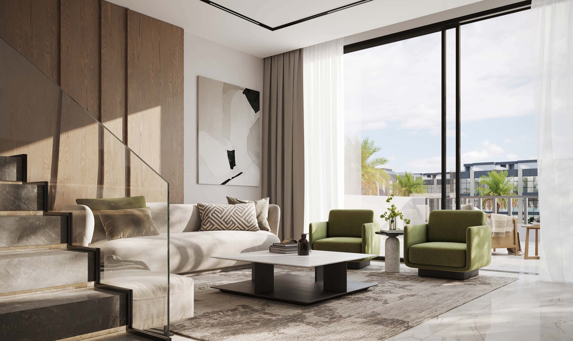 Reportage Village Khalifa City, image 7 of 10. Render supplied by developer.