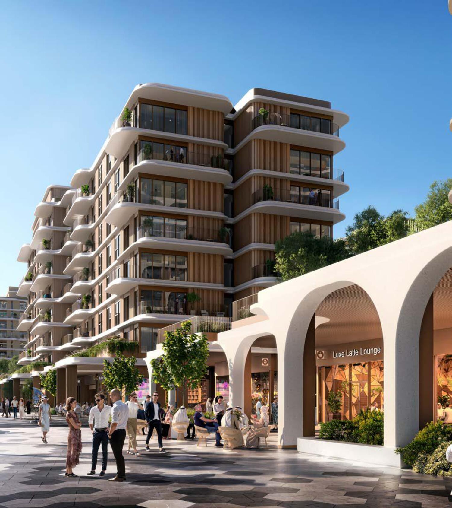 The Beach House Fahid by Aldar, image 1 of 11. Render supplied by developer.